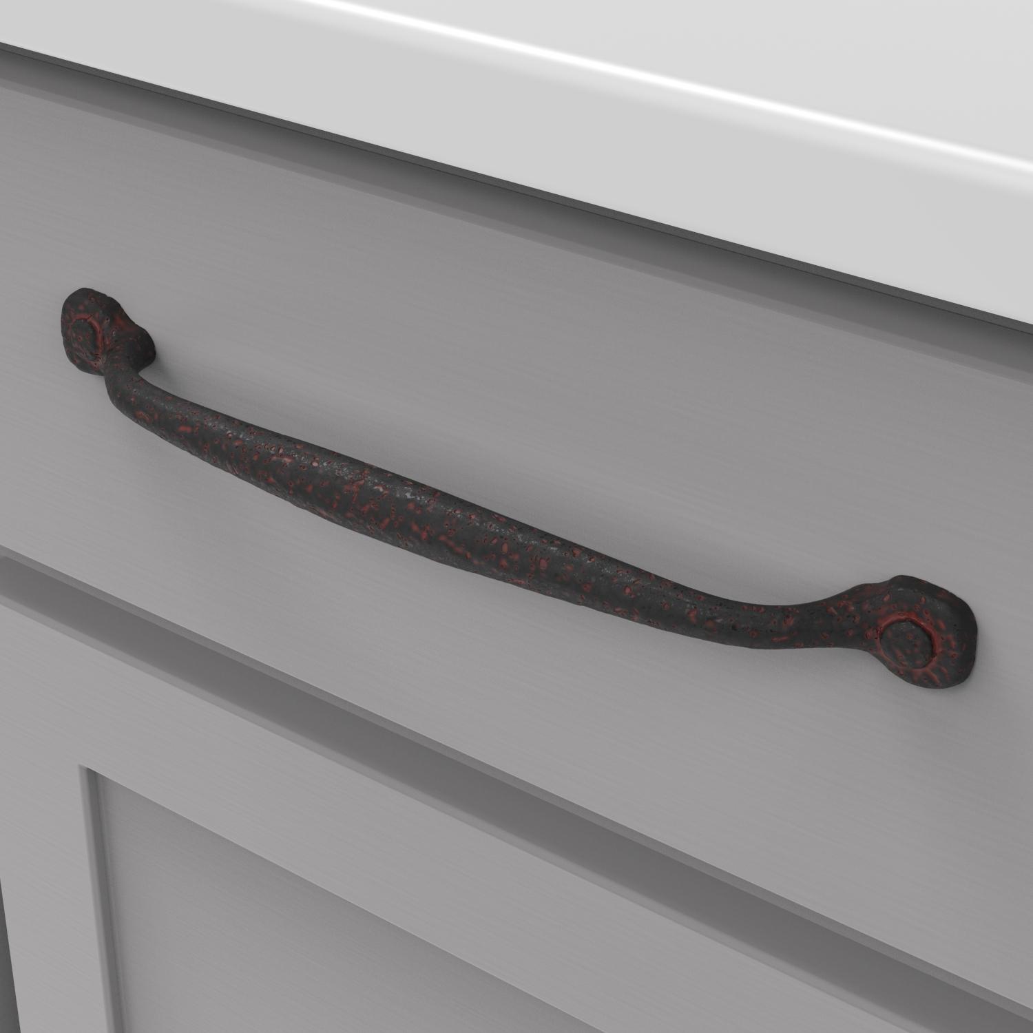 Hickory P2995, 8-13/16 Inch (224mm) Refined Rustic Pull