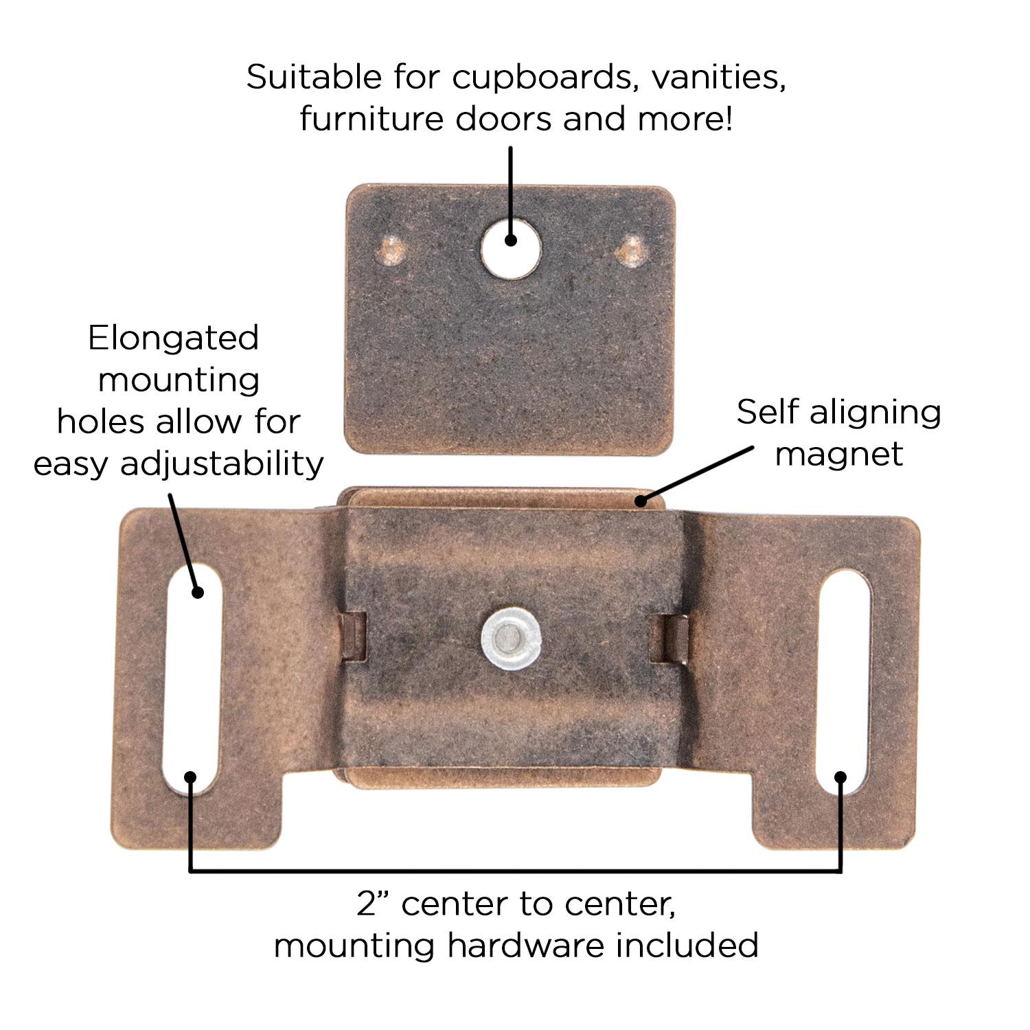 Hickory P649, 2 Inch Center to Center Catches
