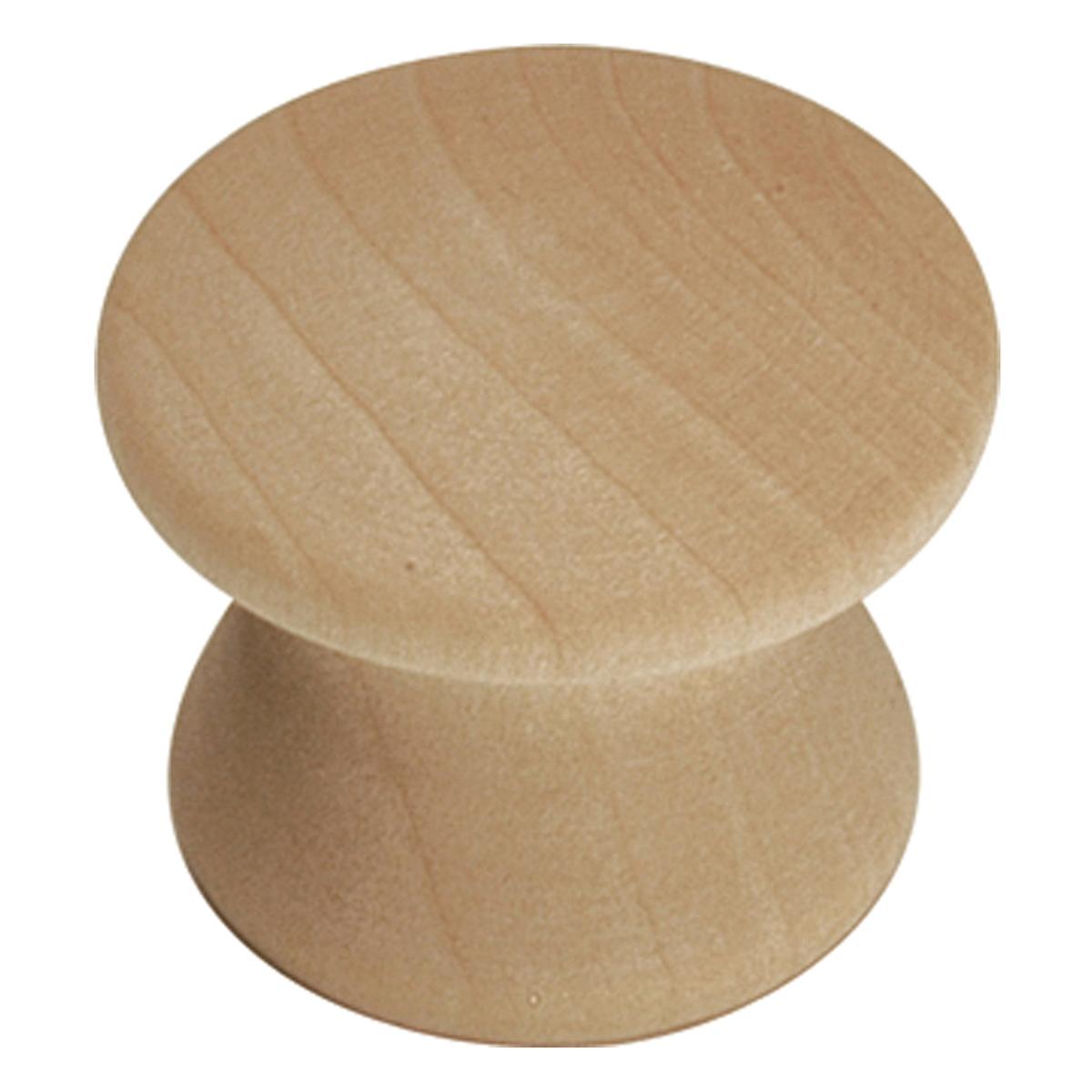 Hickory P183, 1 Inch Diameter Natural Woodcraft Knob