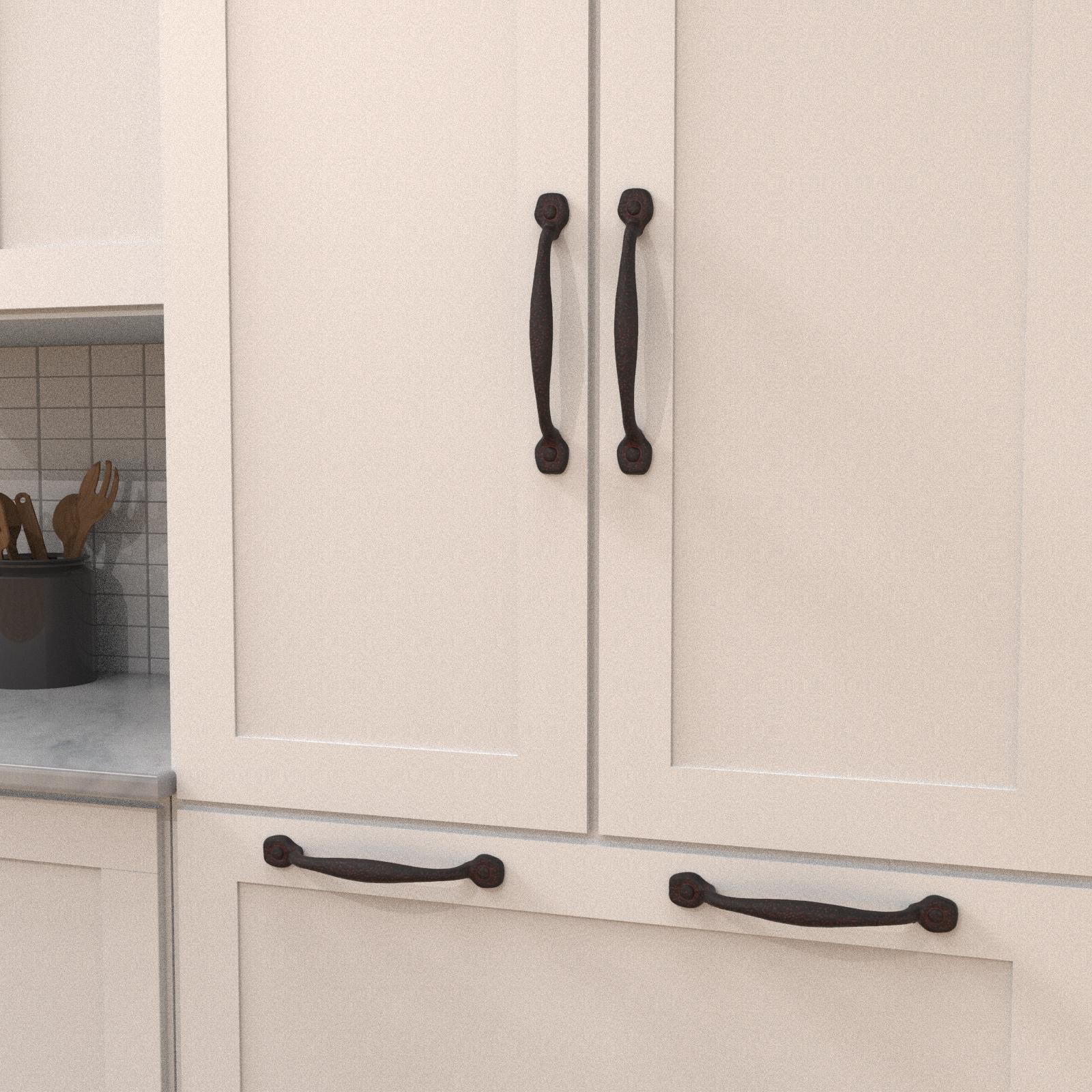 Hickory P3006, 8 Inch Center to Center Refined Rustic Appliance Pull