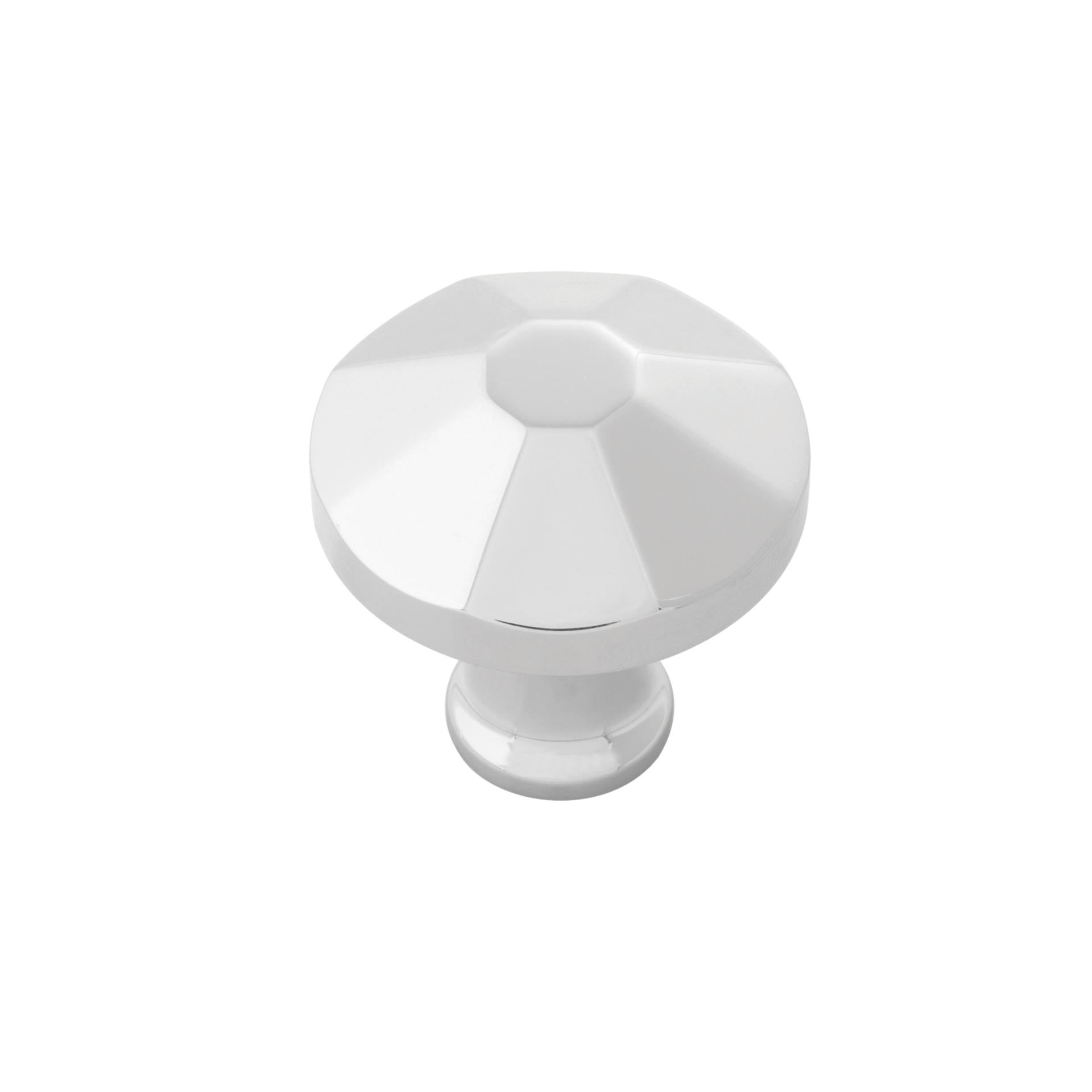 1-3/8 Inch Diameter Facette Round Knob