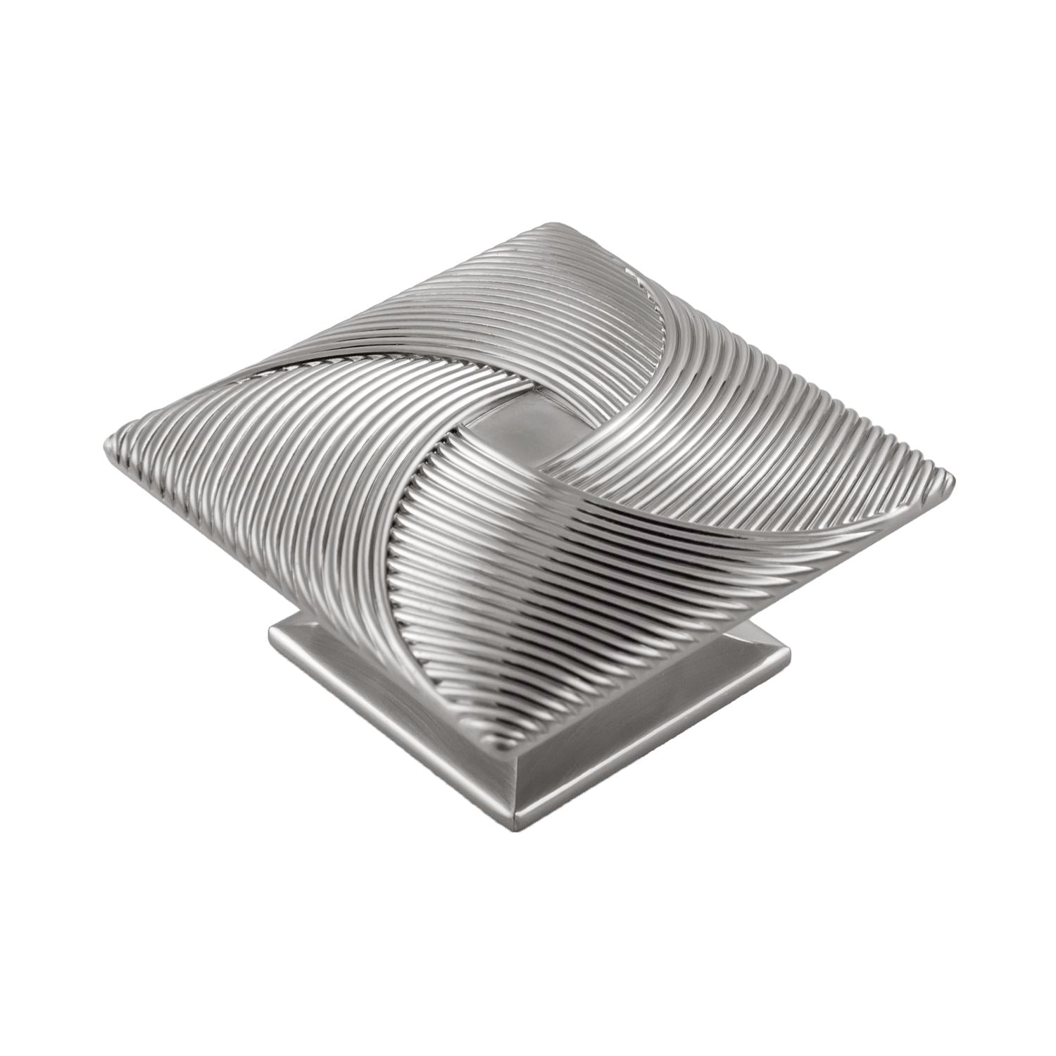 3-1/2 Inch Square Bijou Tempest Square Knob