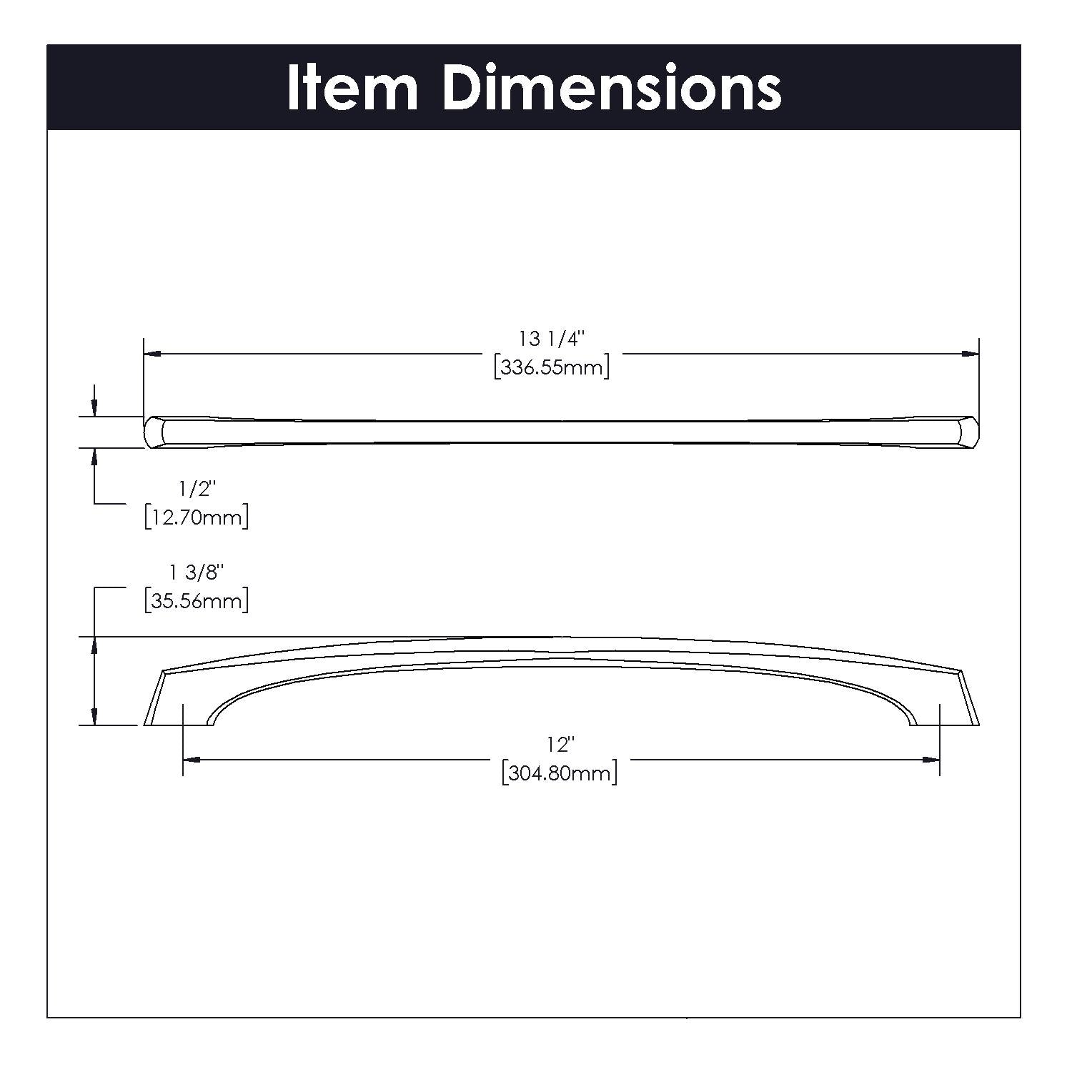 Hickory P3374, 12 InchGreenwich Pull