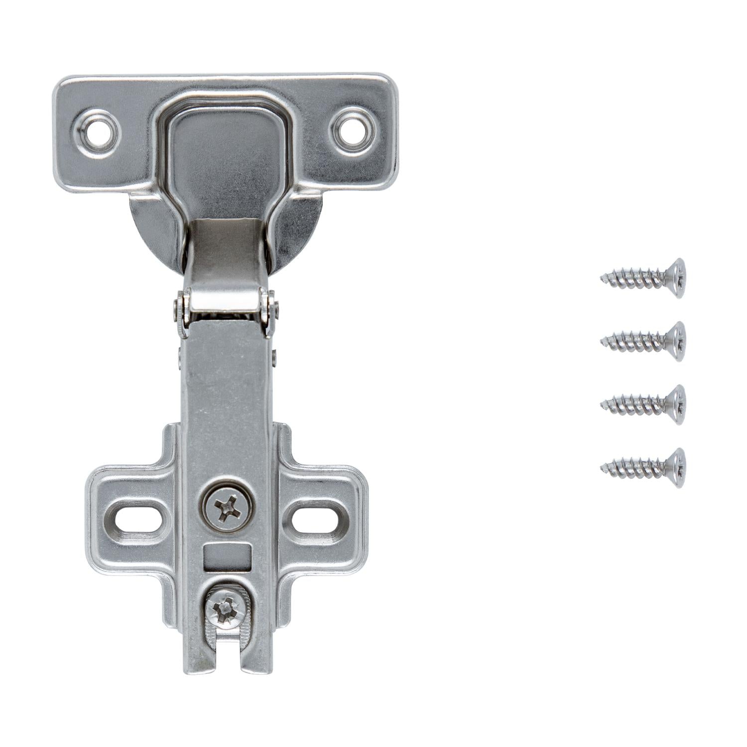 Hickory P5107, Hickory Hardware Concealed Hinge 105° Full Overlay Frameless - Polished Nickel (P5107-14)