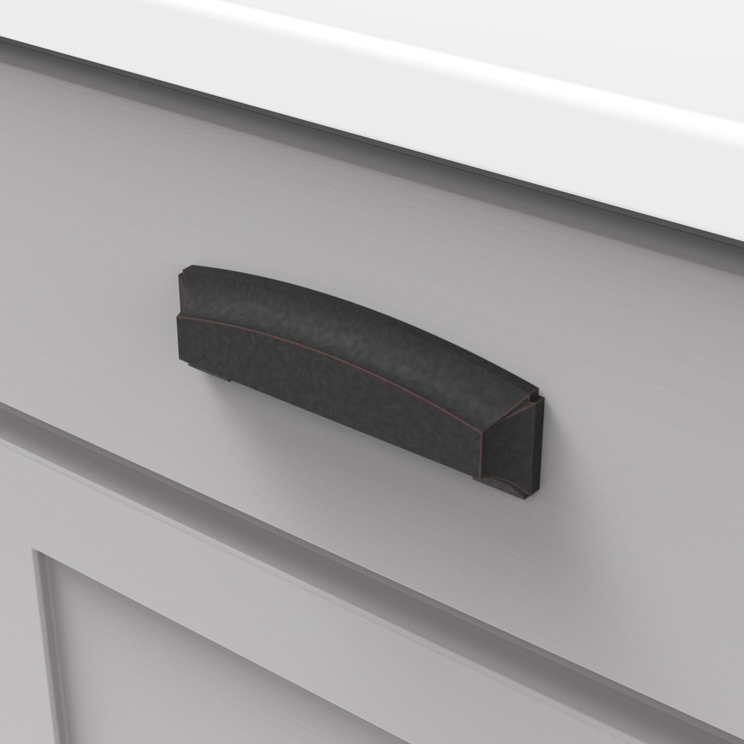 Hickory P3234, 3 Inch, 3-3/4 Inch (96mm) & 5-1/16 Inch (128mm) Center to Center Bridges Cup Pull