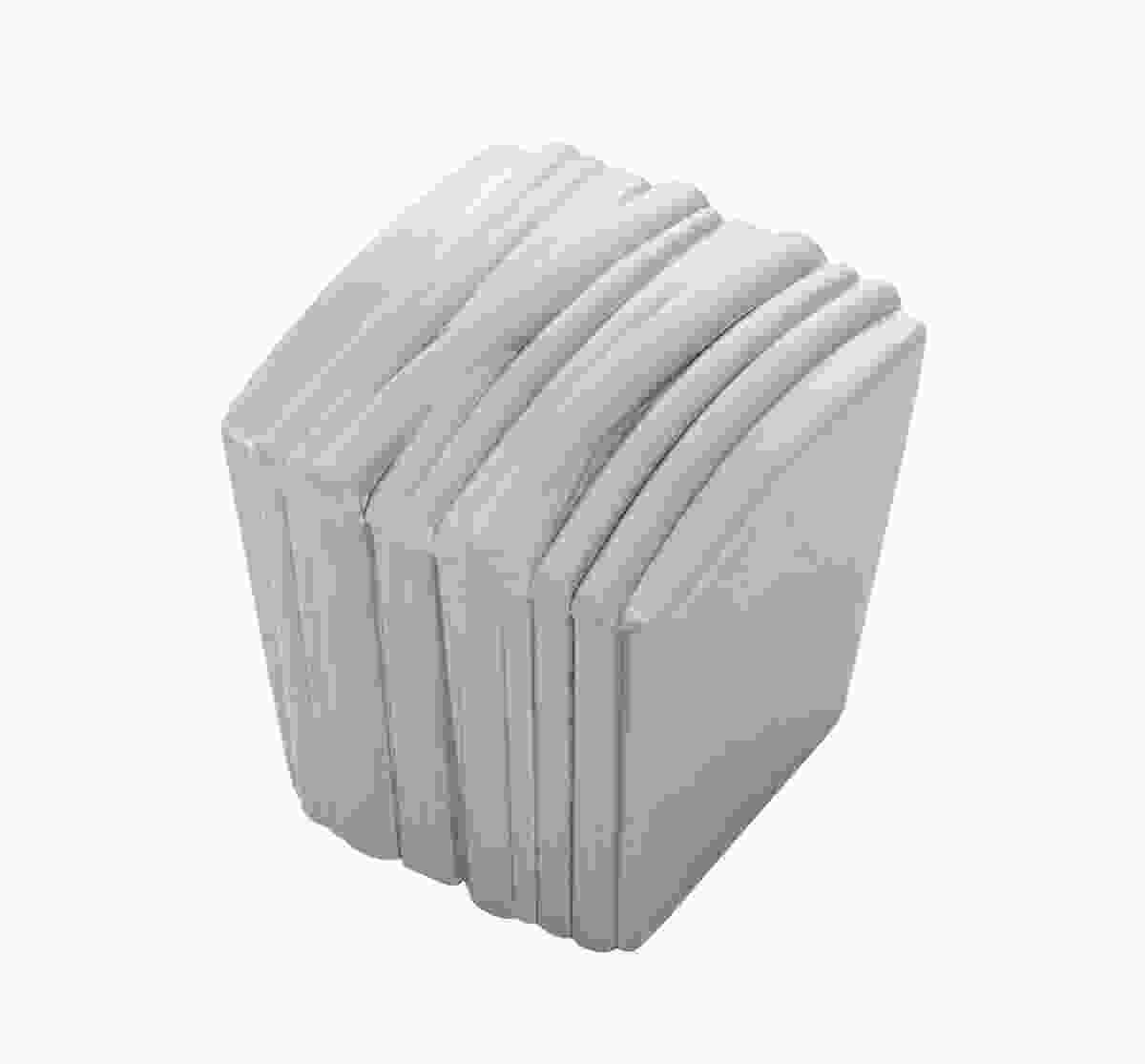 1-1/4 Inch x 1-1/8 Inch Fermata Square Knob