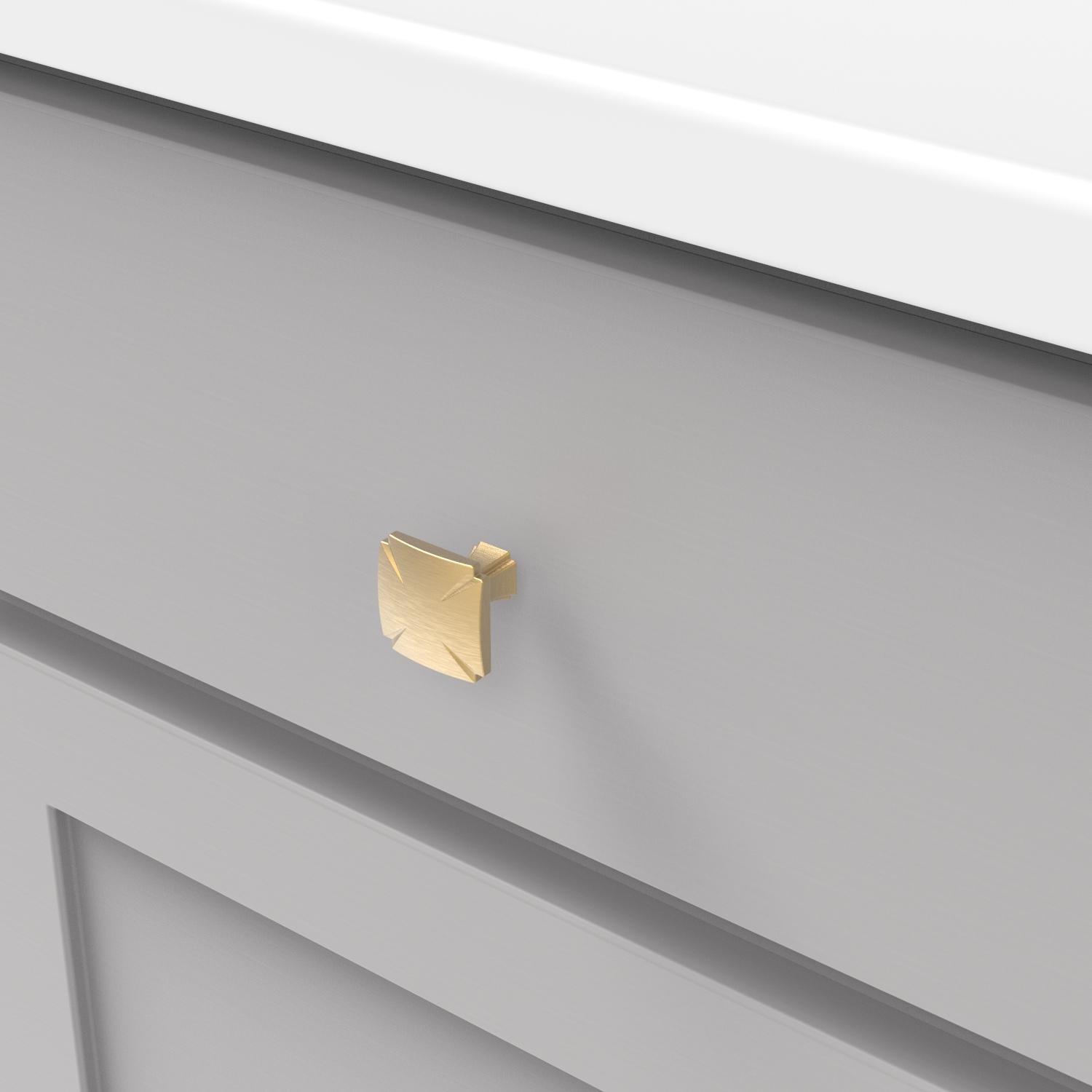 Hickory P3230, 1-3/16 Inch Square Bridges Knob