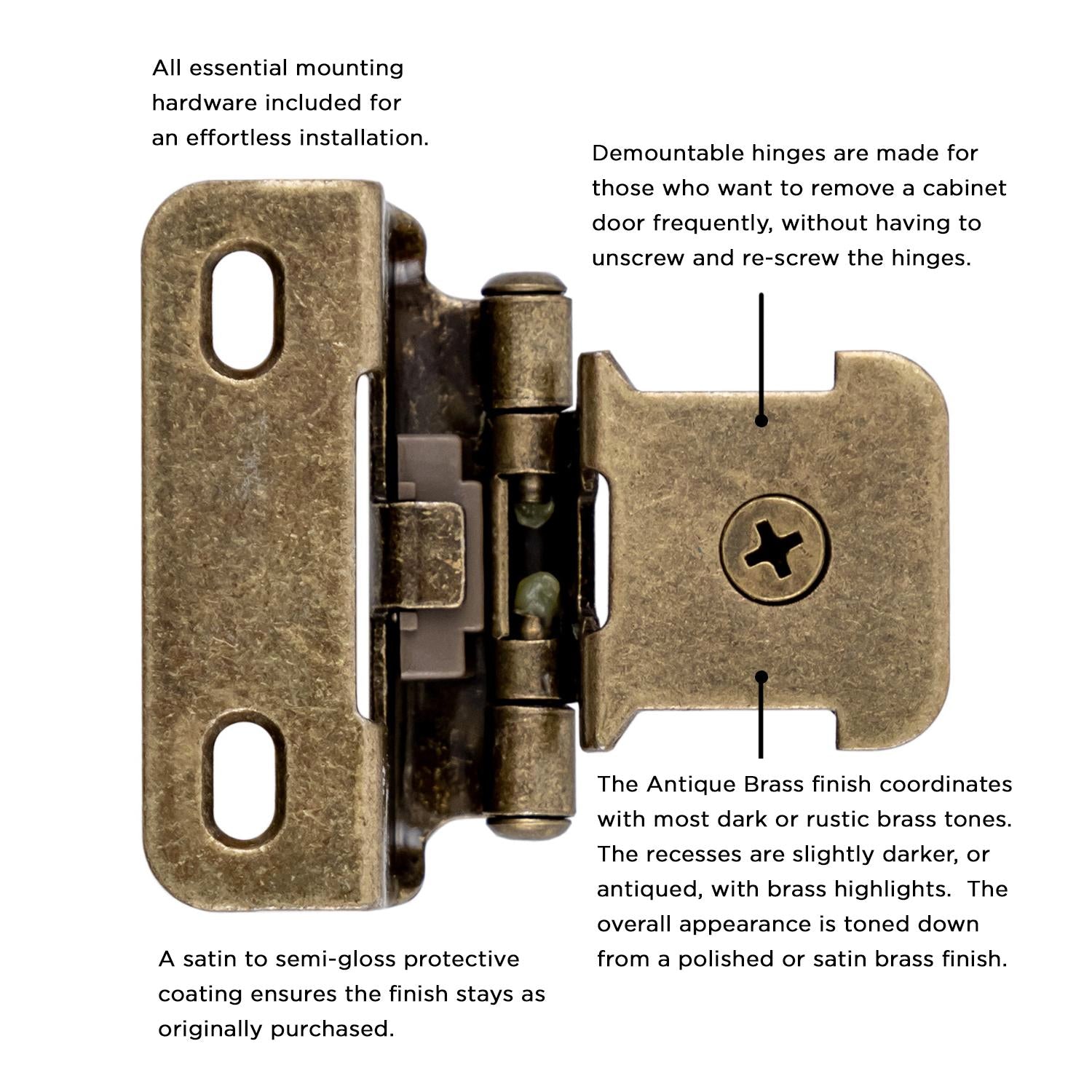 Hickory P5313, Single Demountable Hinge