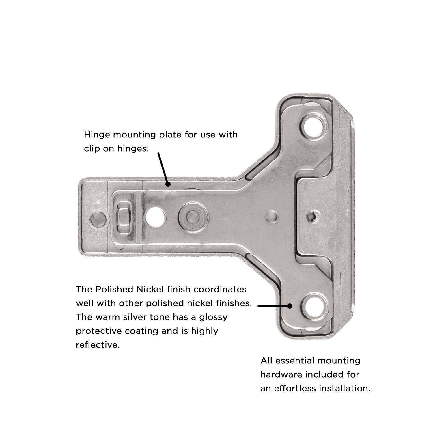 Hickory HH075228, Concealed Self-Closing Hinges