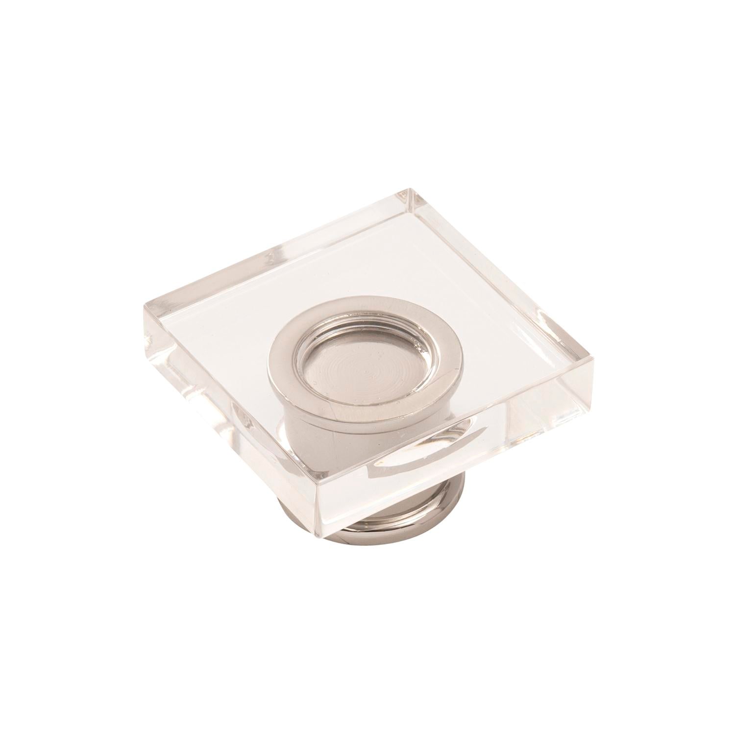 Hickory H079525, 1-3/8 Inch Square Crystal Palace Knob