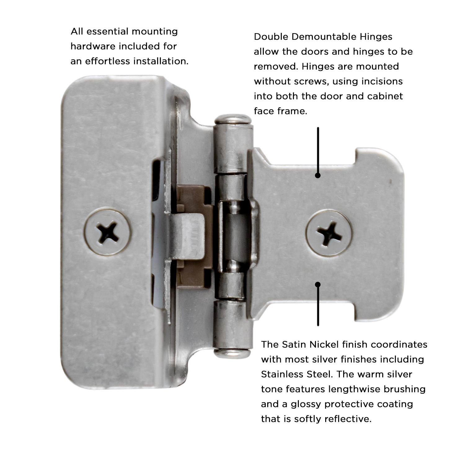 Hickory P5310, Double Demountable Hinge