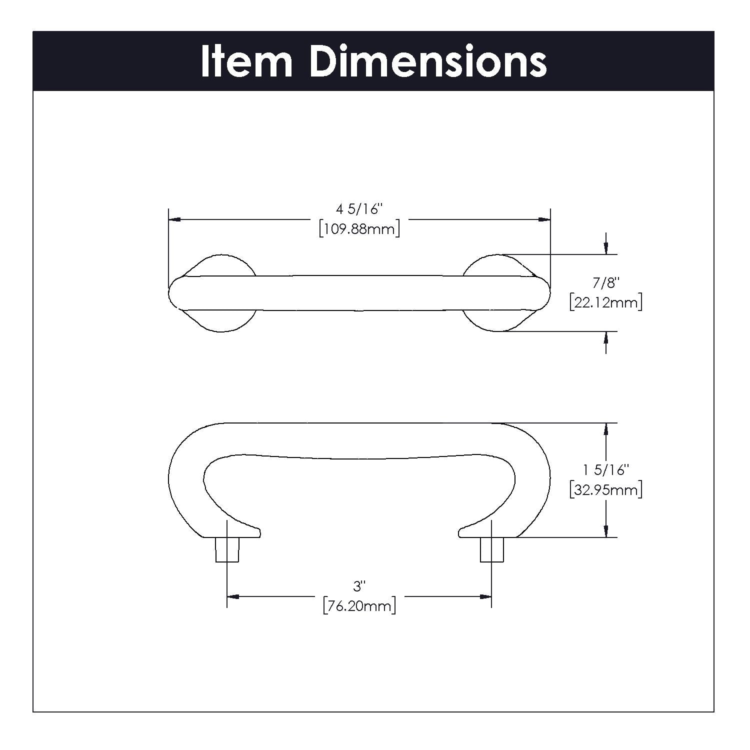 Hickory P2171, 3 InchCraftsman Pull