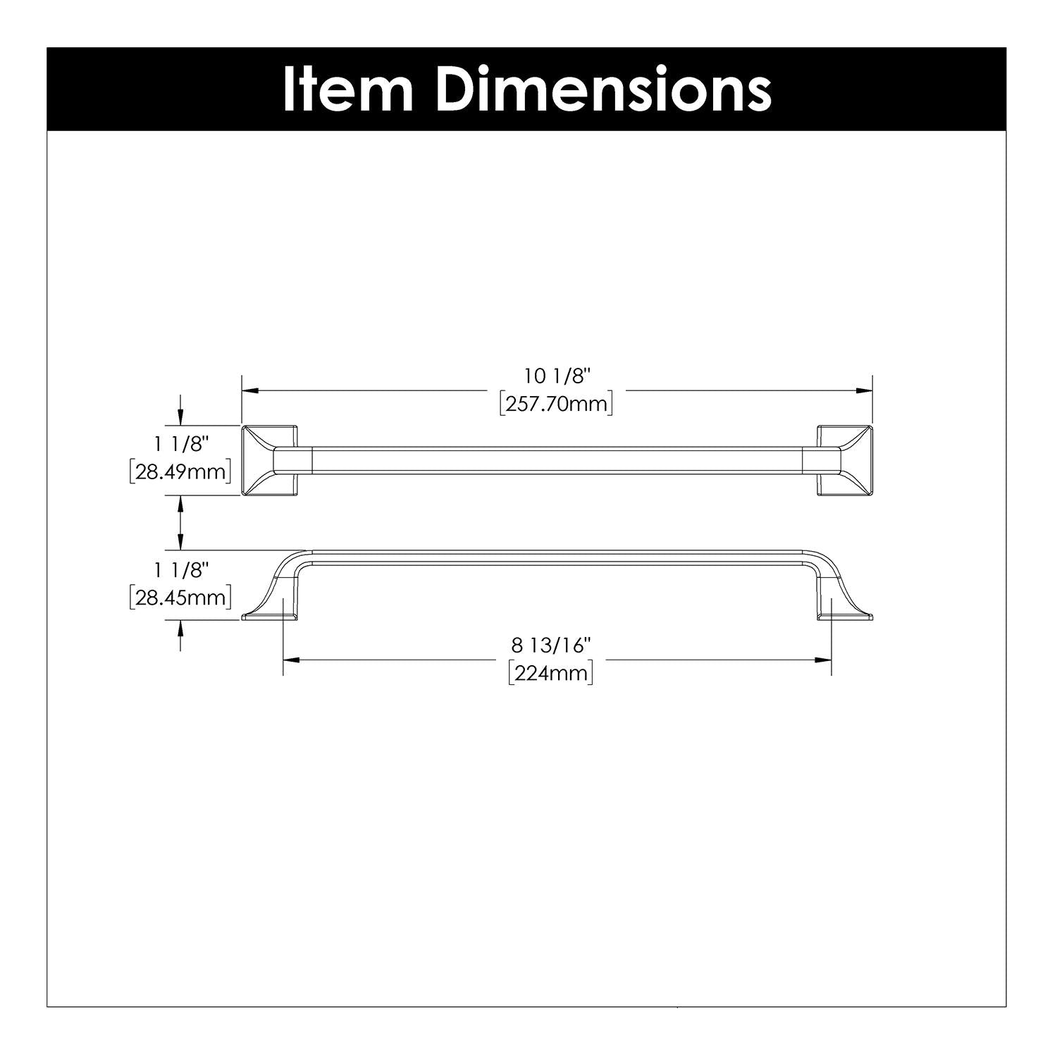 Hickory H076705, 8-13/16 Inch (224mm) Forge Pull