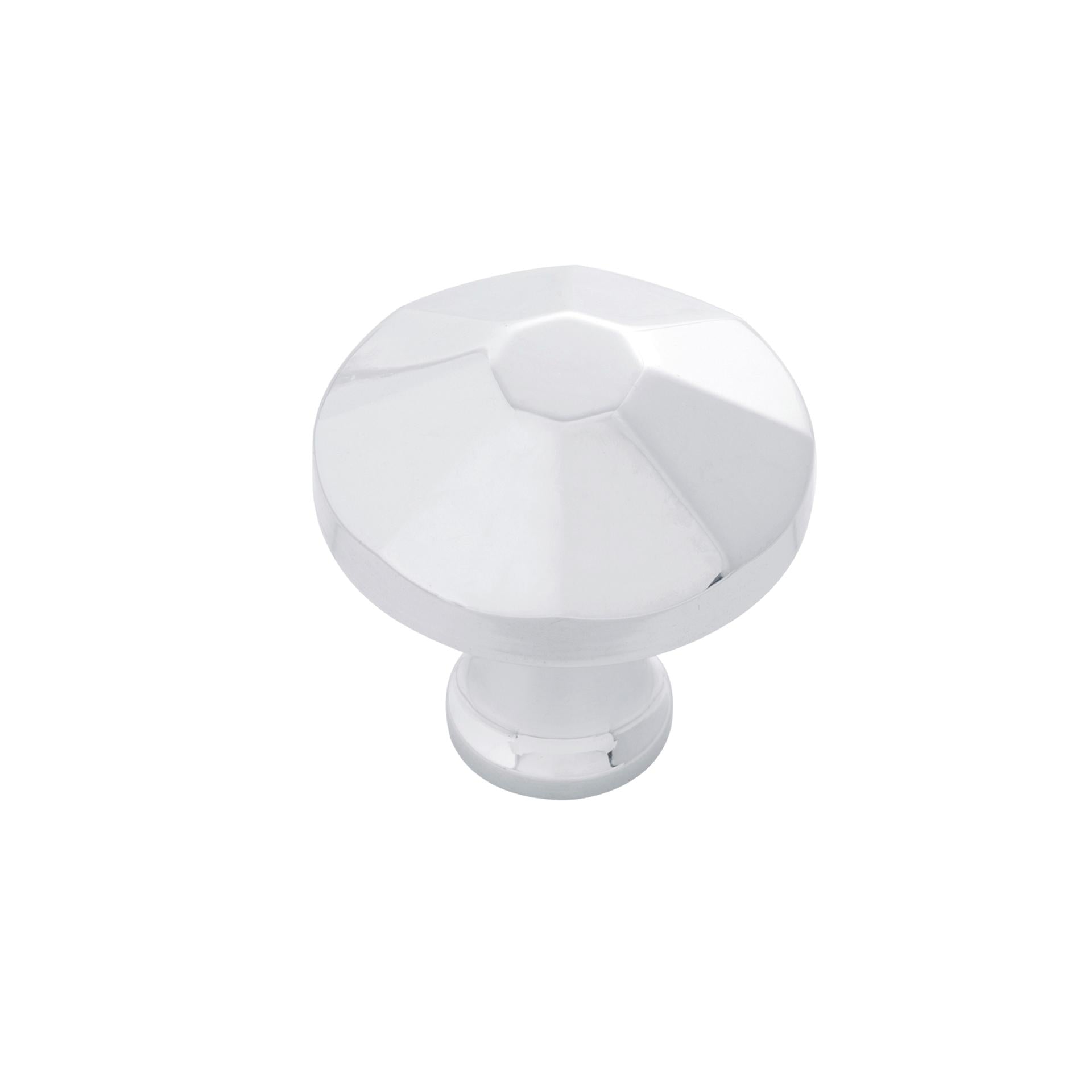 1-3/8 Inch Diameter Facette Round Knob