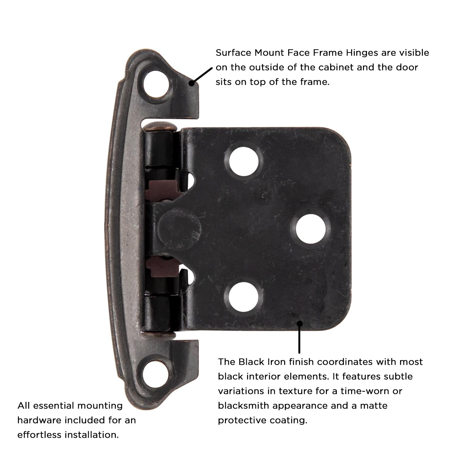 Hickory P244, Surface Self-Closing Hinge