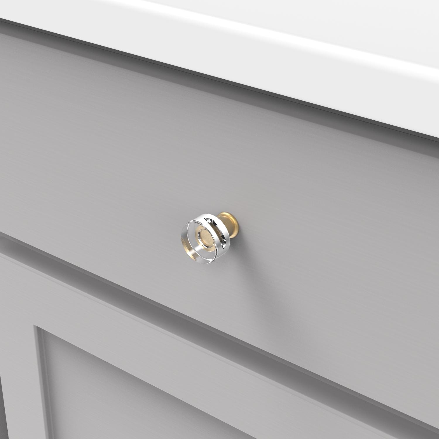 Hickory P3708, 1 Inch Diameter Midway Knob