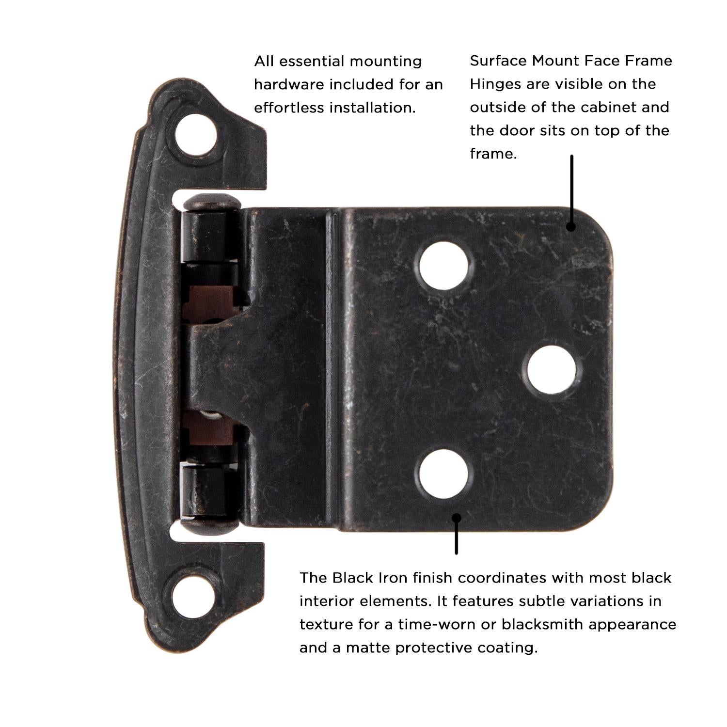 Hickory P243, Surface Self-Closing Hinge