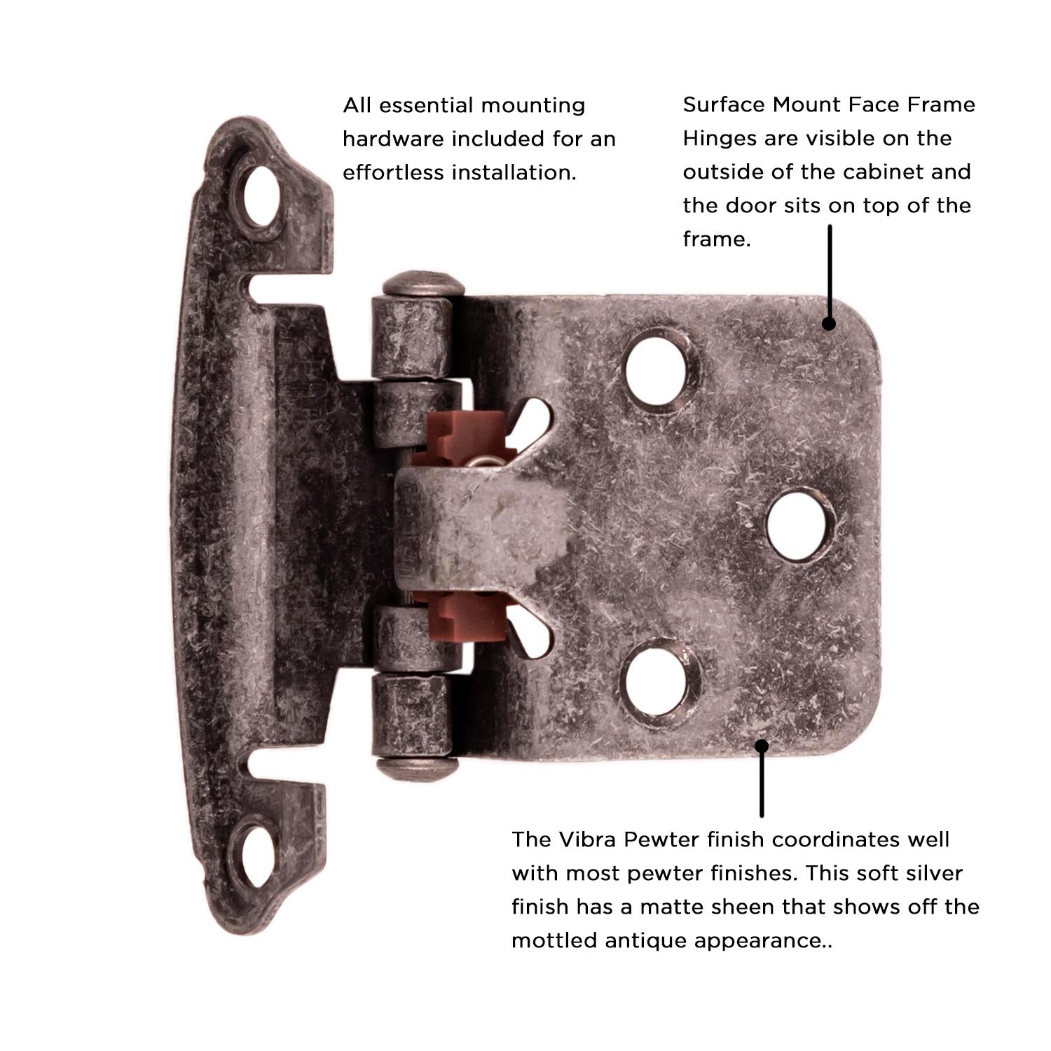 Hickory P244, Surface Self-Closing Hinge