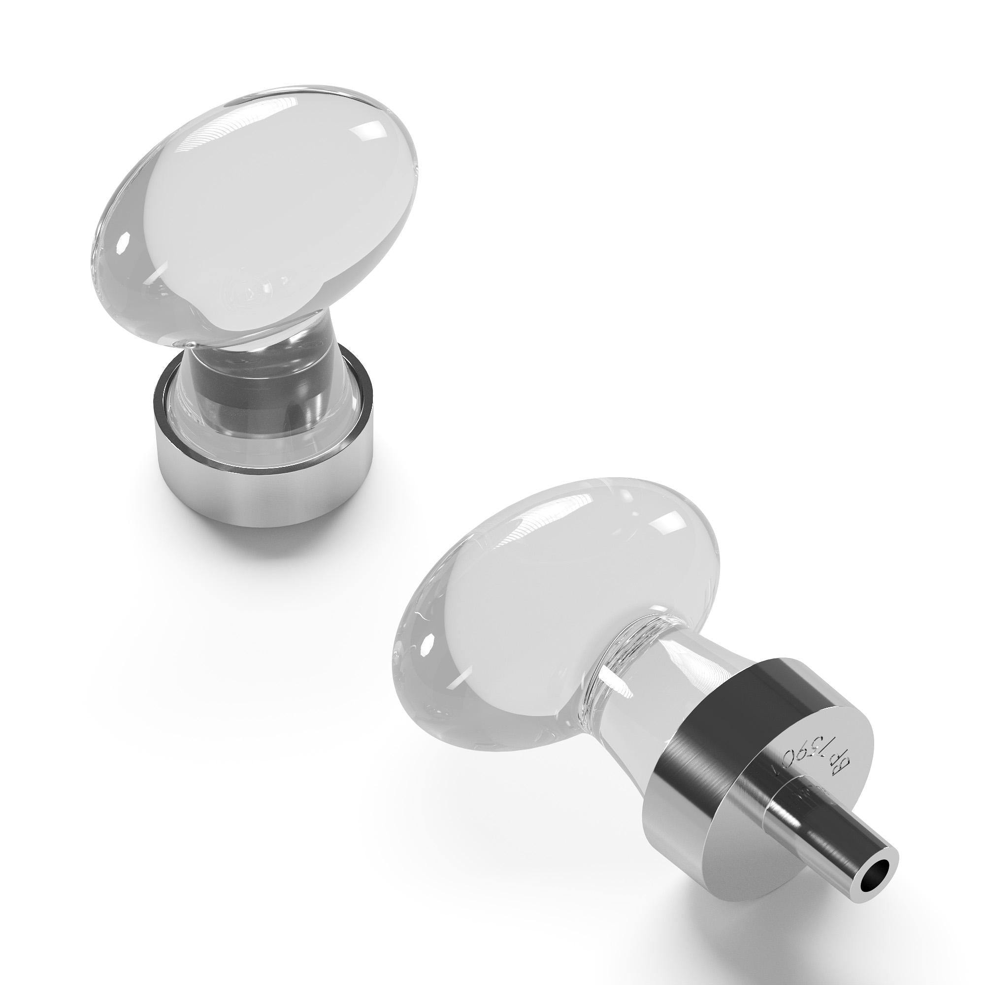 Hickory HH075852, 1-1/4 Inch x 3/4 Inch Crystal Palace Knob