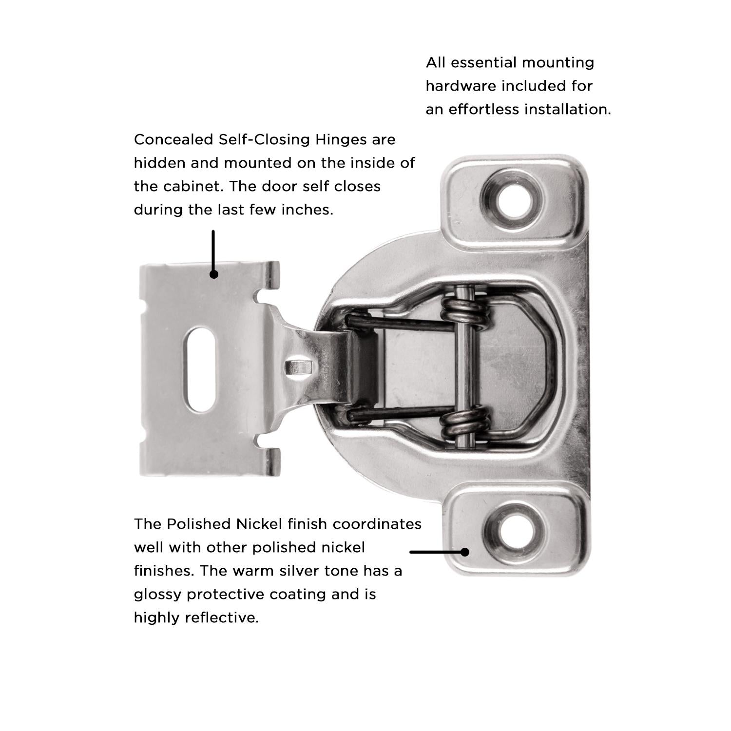 Hickory P5120, Concealed Hinges
