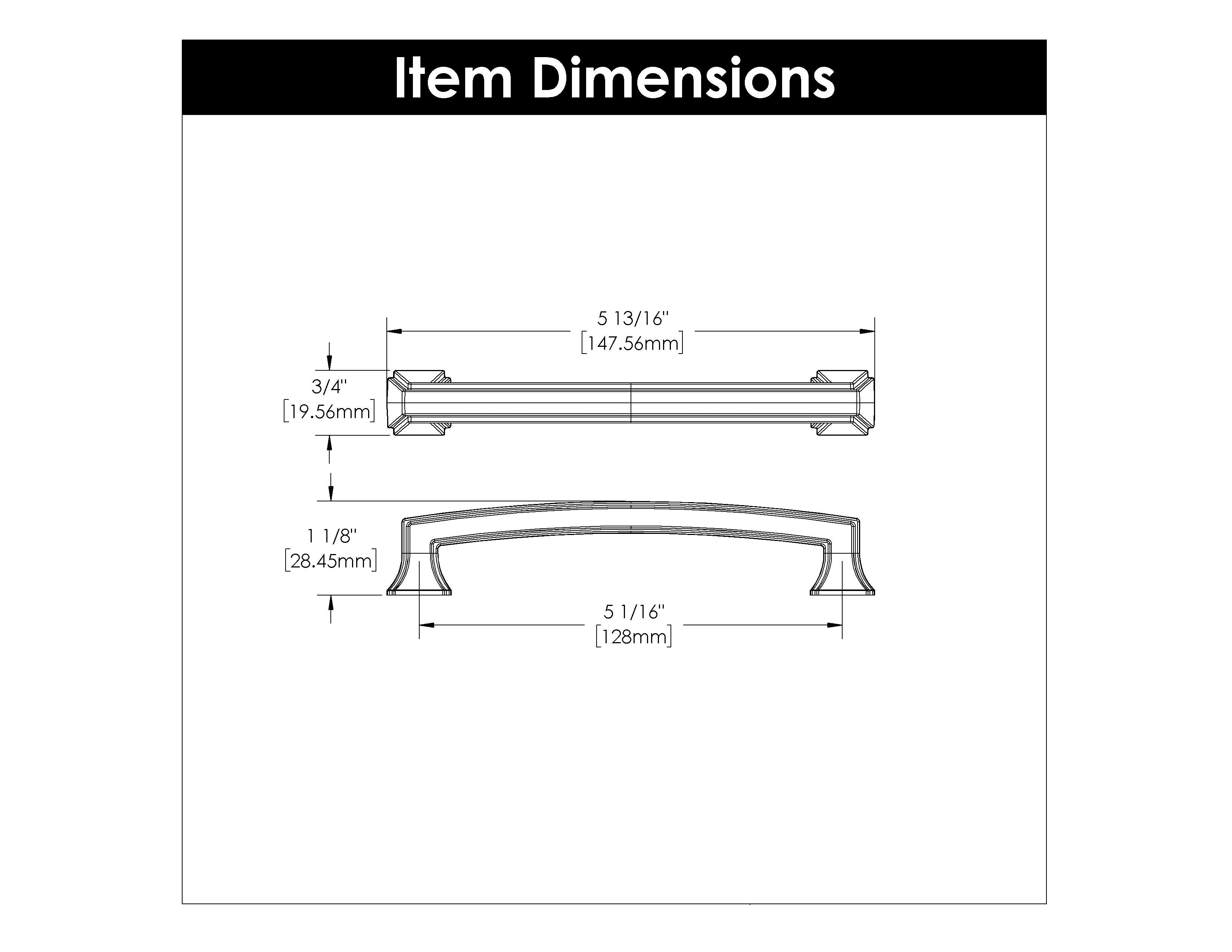 5-1/16 Inch (128mm) Bridges Pull