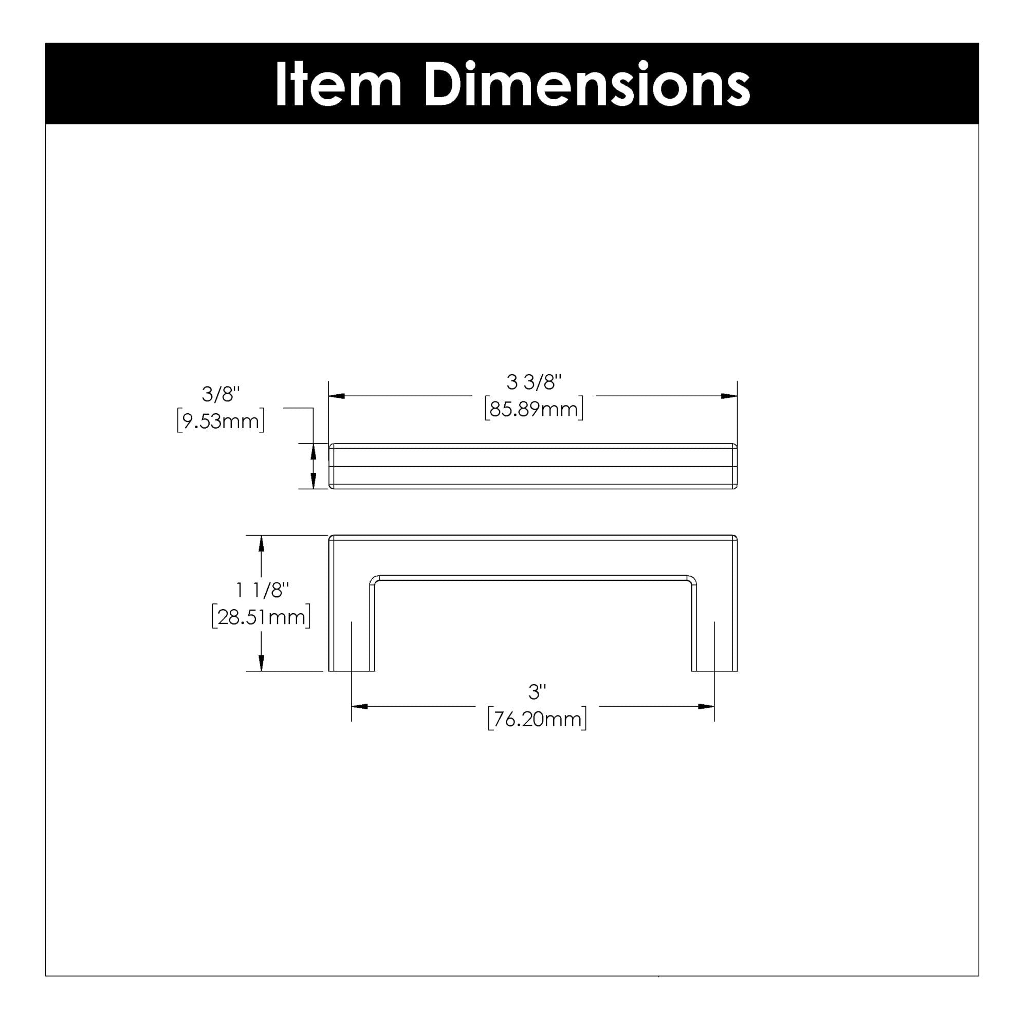 Hickory HH075326, 3 Inch Center to Center Skylight Pull