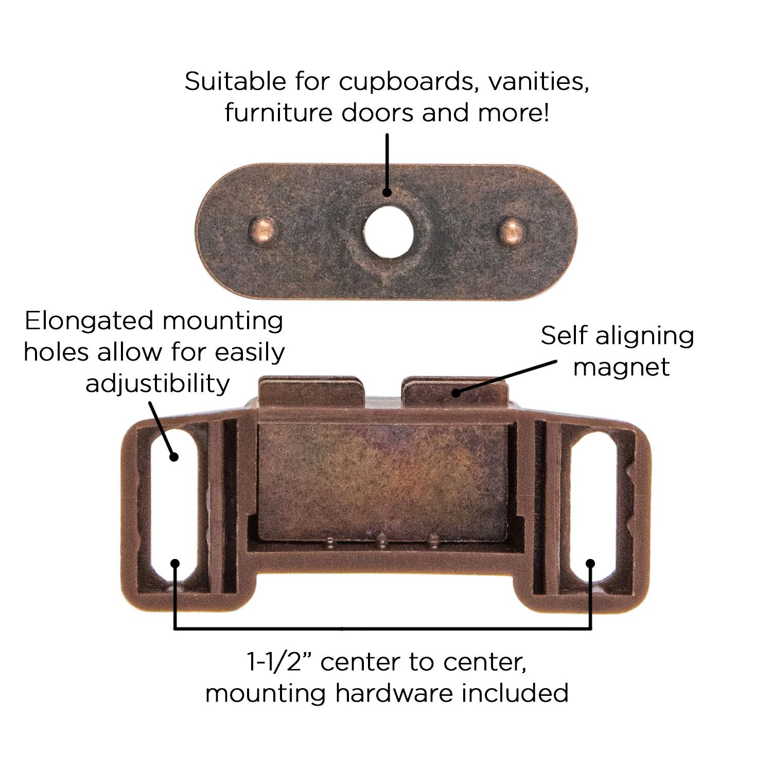 Hickory P659, 1-1/2 Inch Center to Center Catches