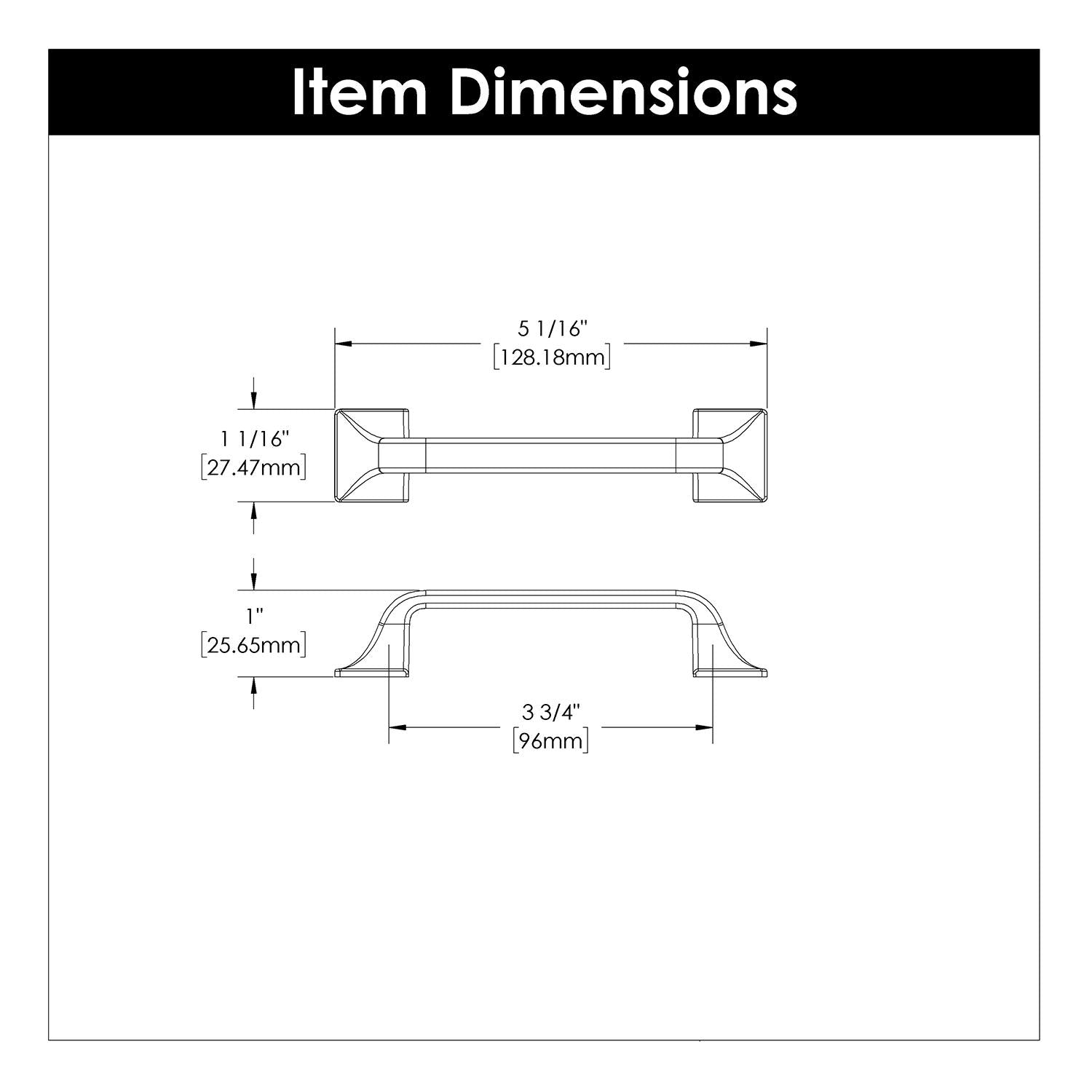 3-3/4 Inch (96mm) Forge Pull