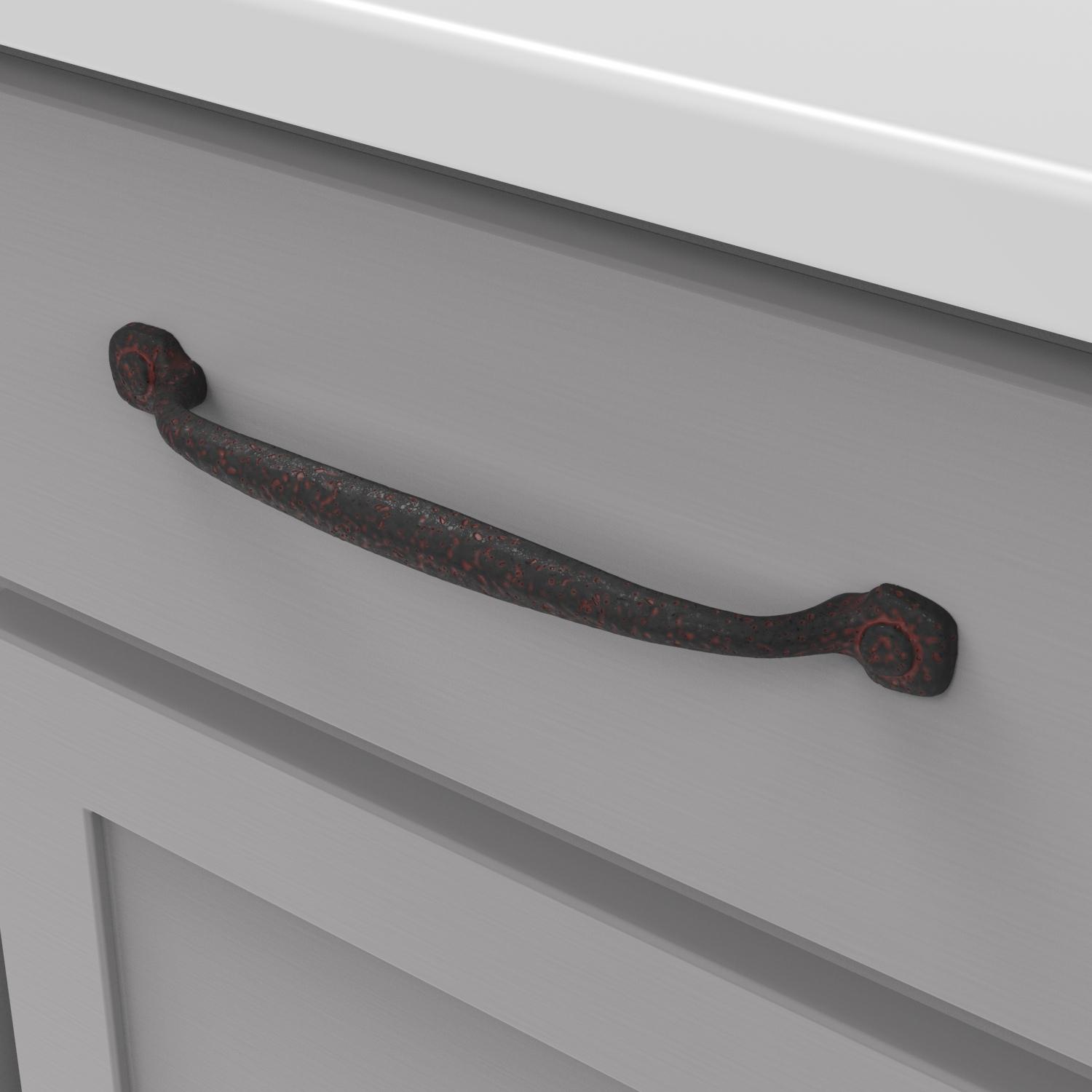 Hickory P2996, 7-9/16 Inch (192mm) Refined Rustic Pull