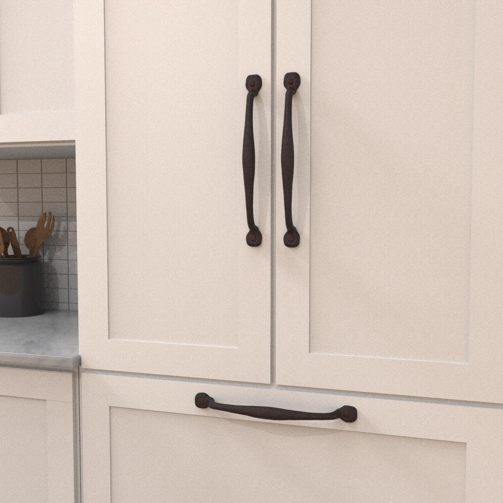 Hickory P3005, 12 Inch Center to Center Refined Rustic Appliance Pull