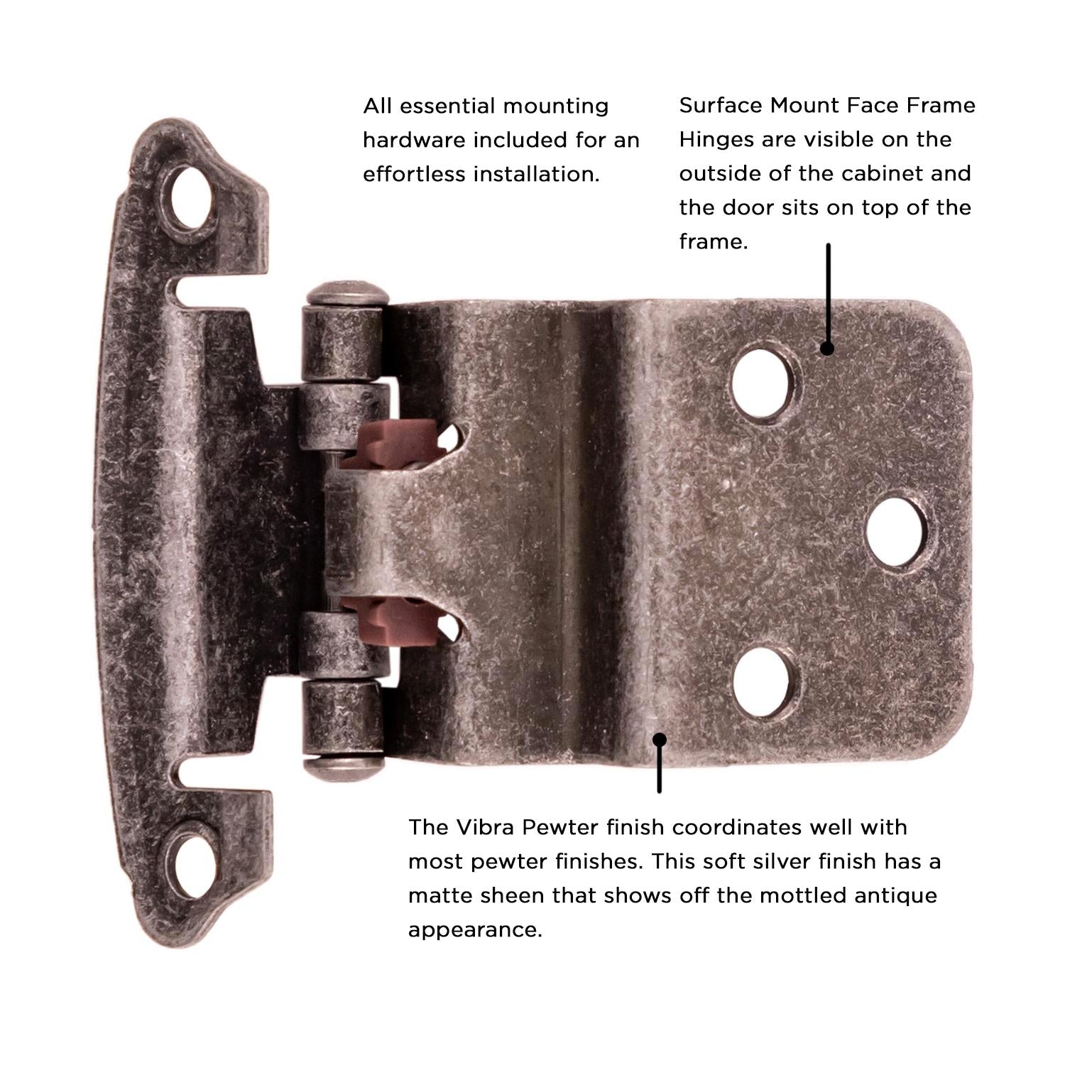 Hickory P243, Surface Self-Closing Hinge