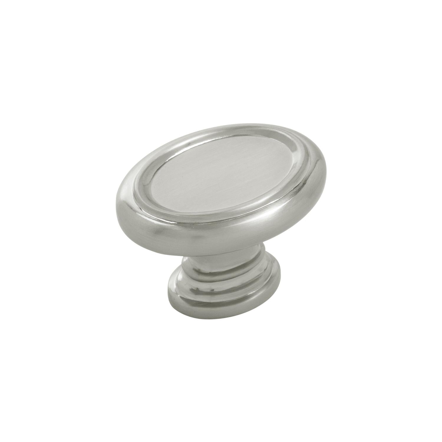 1-1/2 Inch x 1-1/8 Inch Oval Berkshire Oval Knob