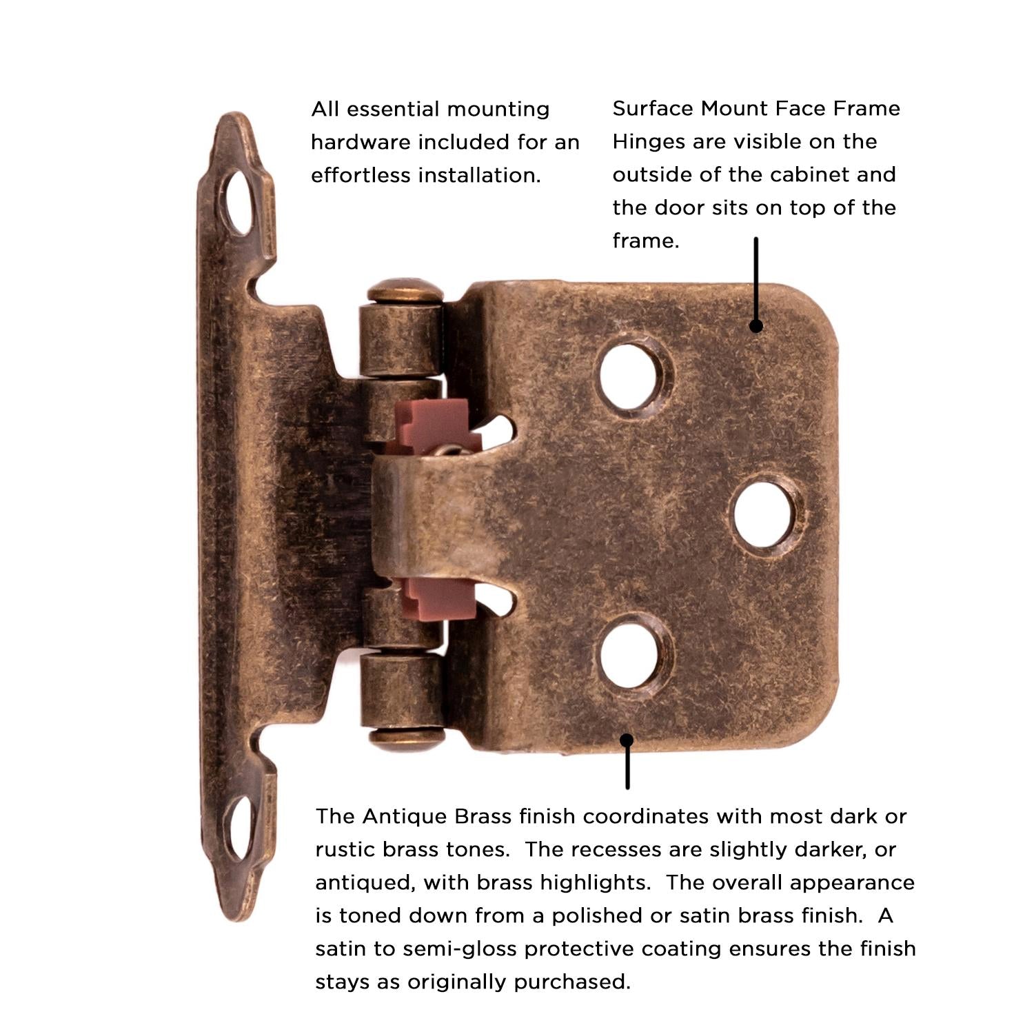 Hickory P144, Surface Self-Closing Hinge