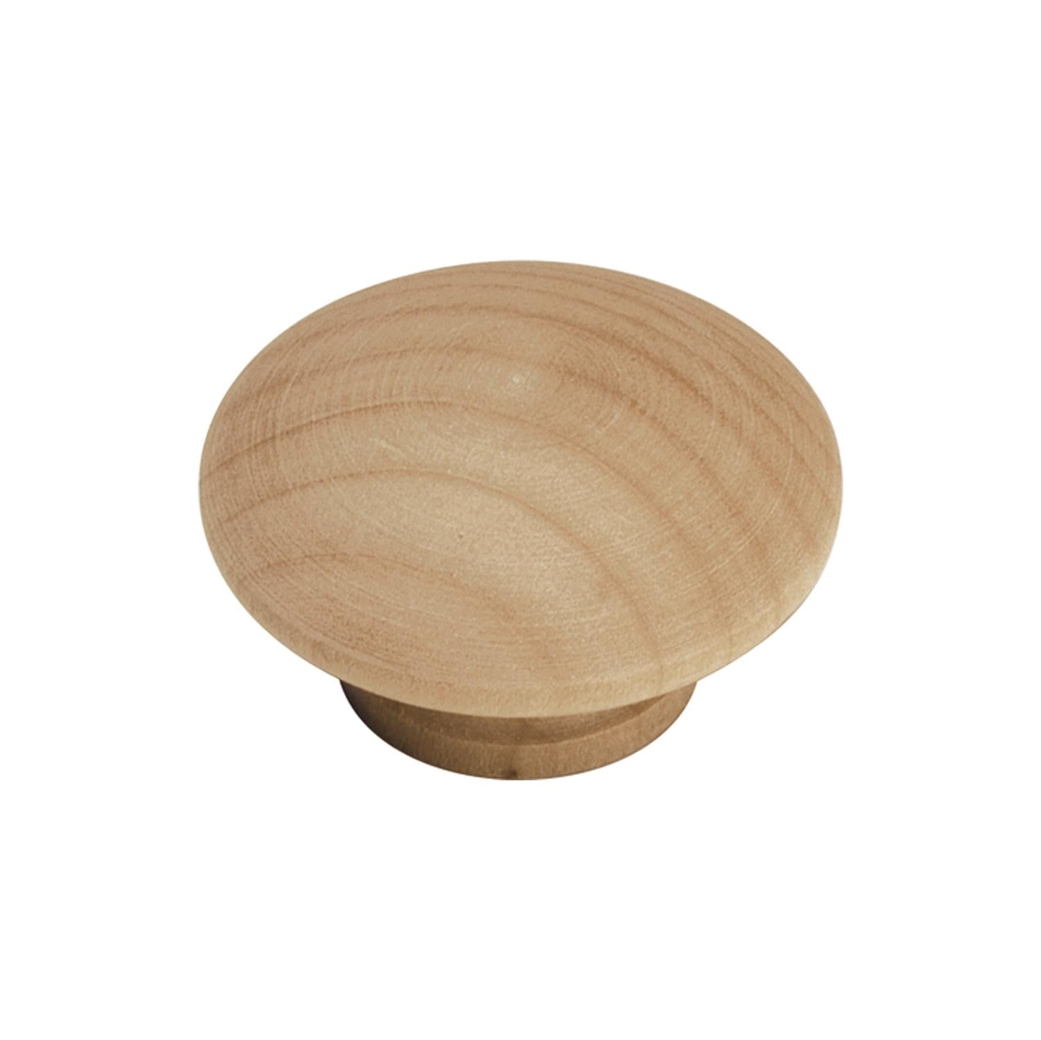 Hickory P185, 1-1/2 Inch Diameter Natural Woodcraft Knob