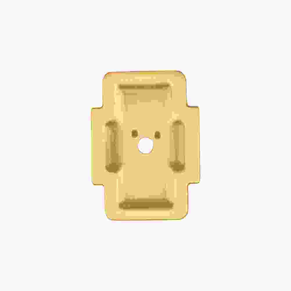 1-3/4 Inch x 1-1/4 Inch Coventry Knob Backplate