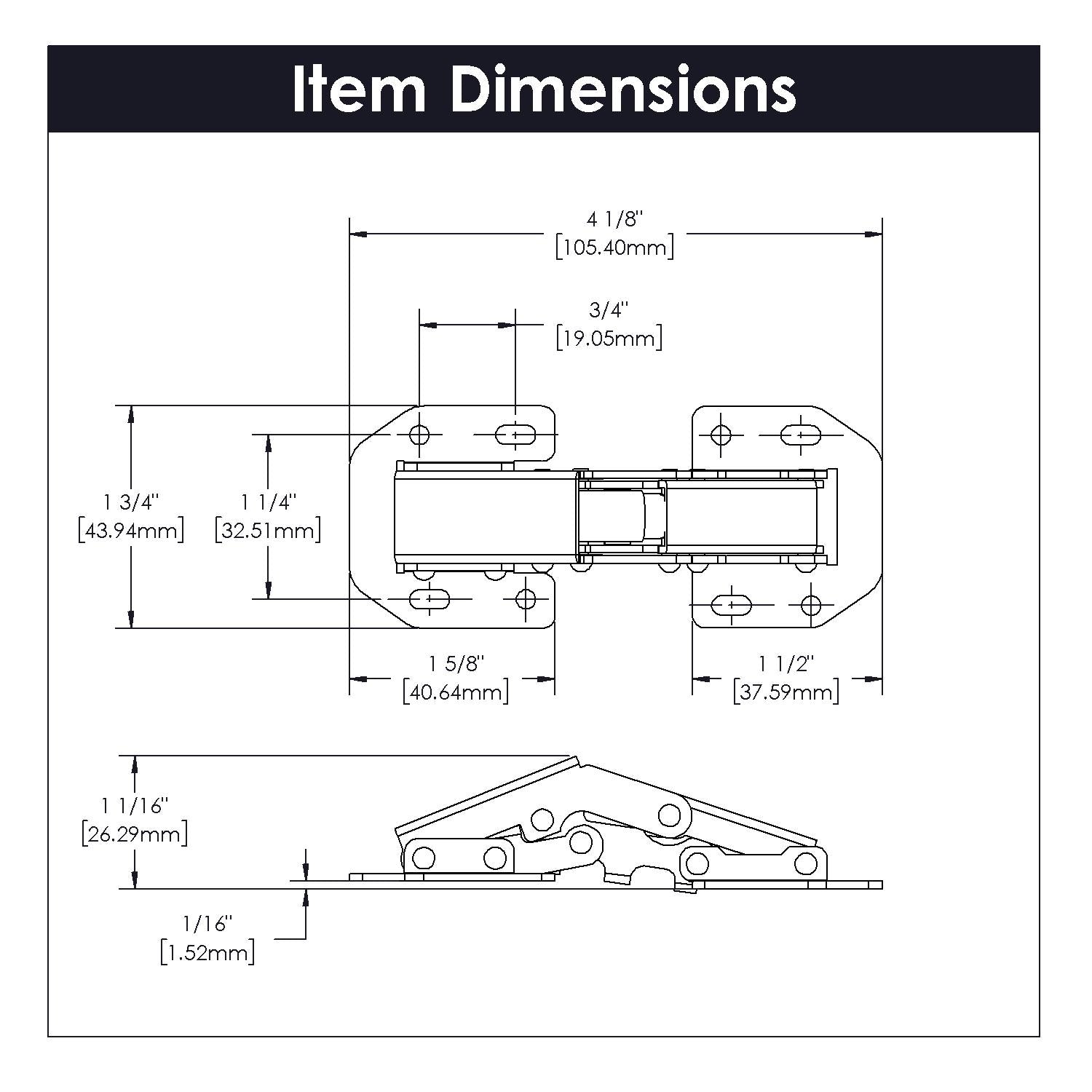Hickory P6992, Concealed Hinges
