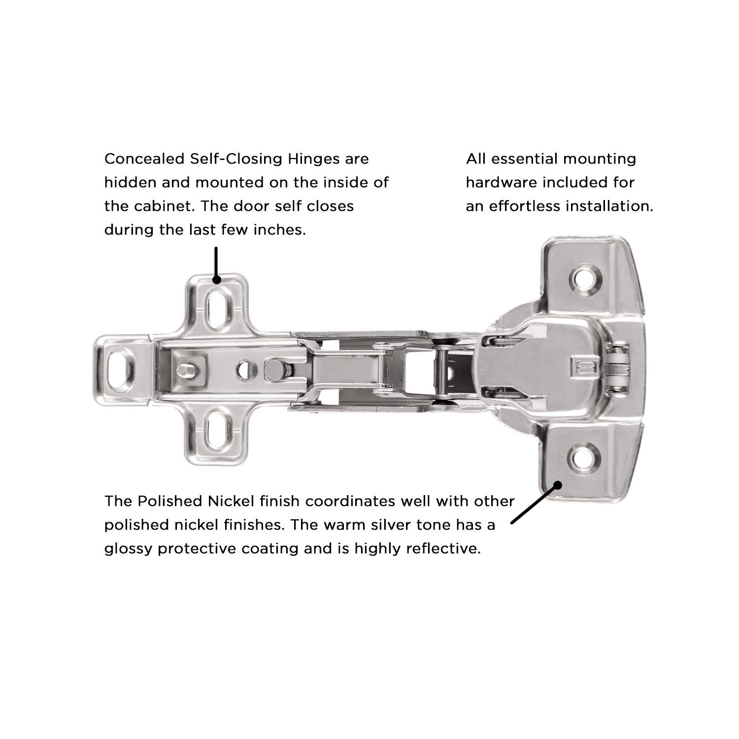 Hickory P5125, Concealed Hinges