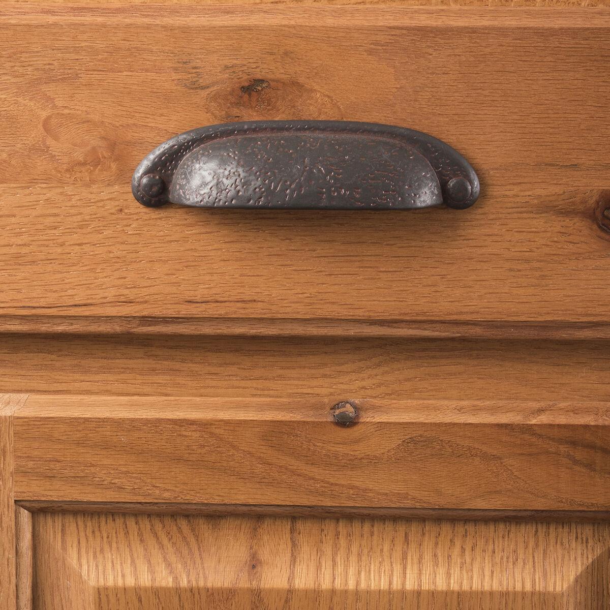Hickory P3004, 3 Inch & 3-3/4 Inch (96mm) Center to Center Refined Rustic Pull