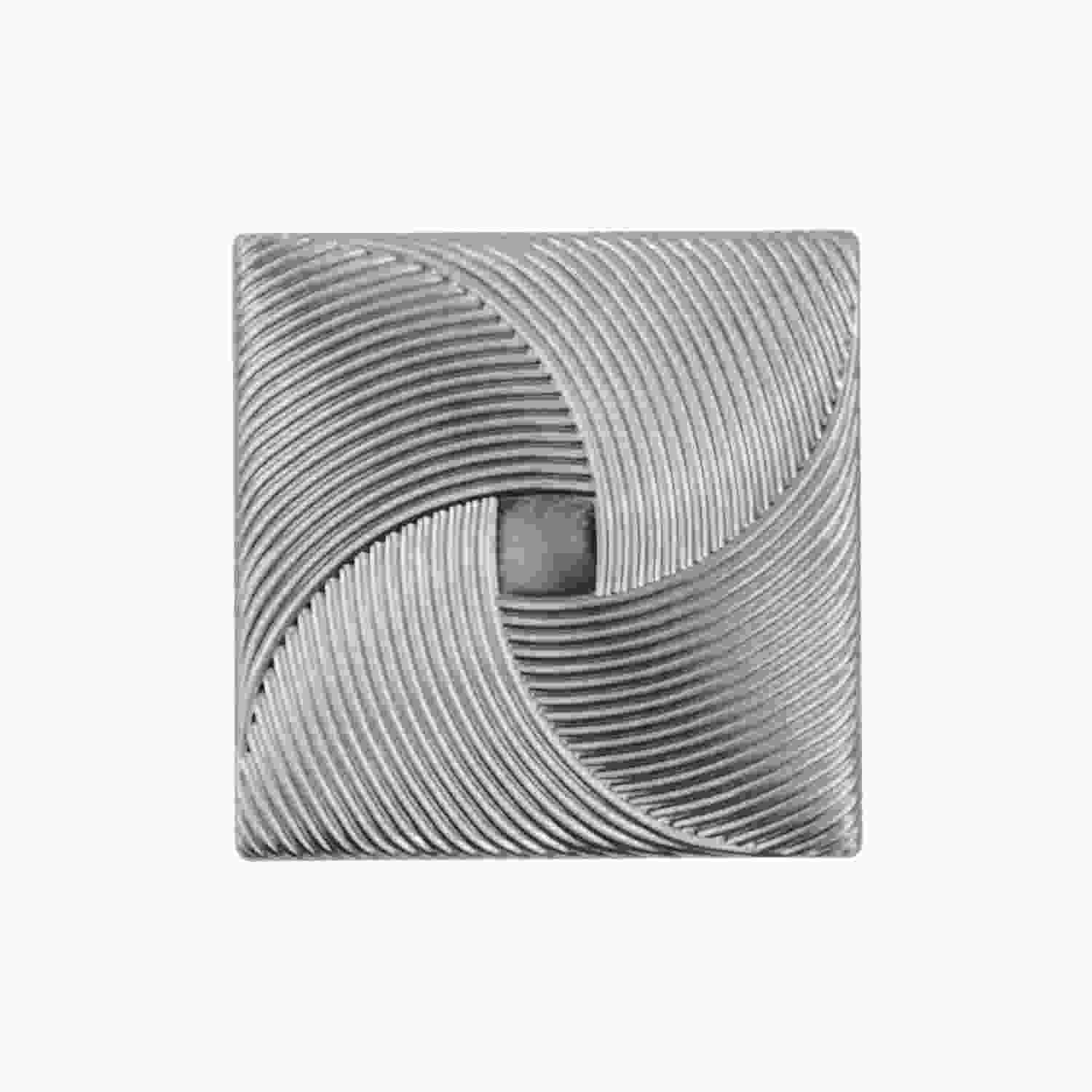 3-1/2 Inch Square Bijou Tempest Square Knob