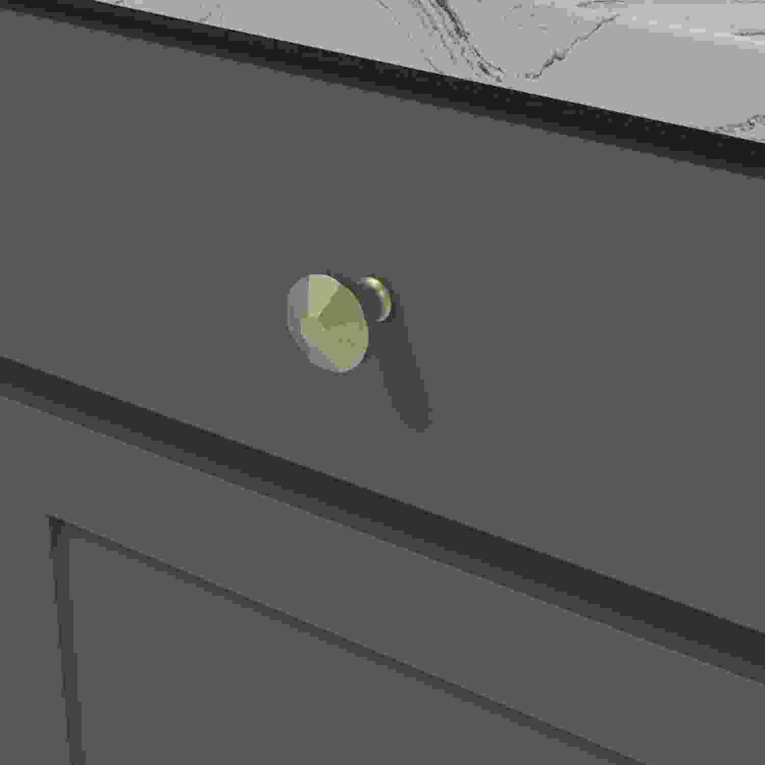 1-3/8 Inch Diameter Facette Round Knob
