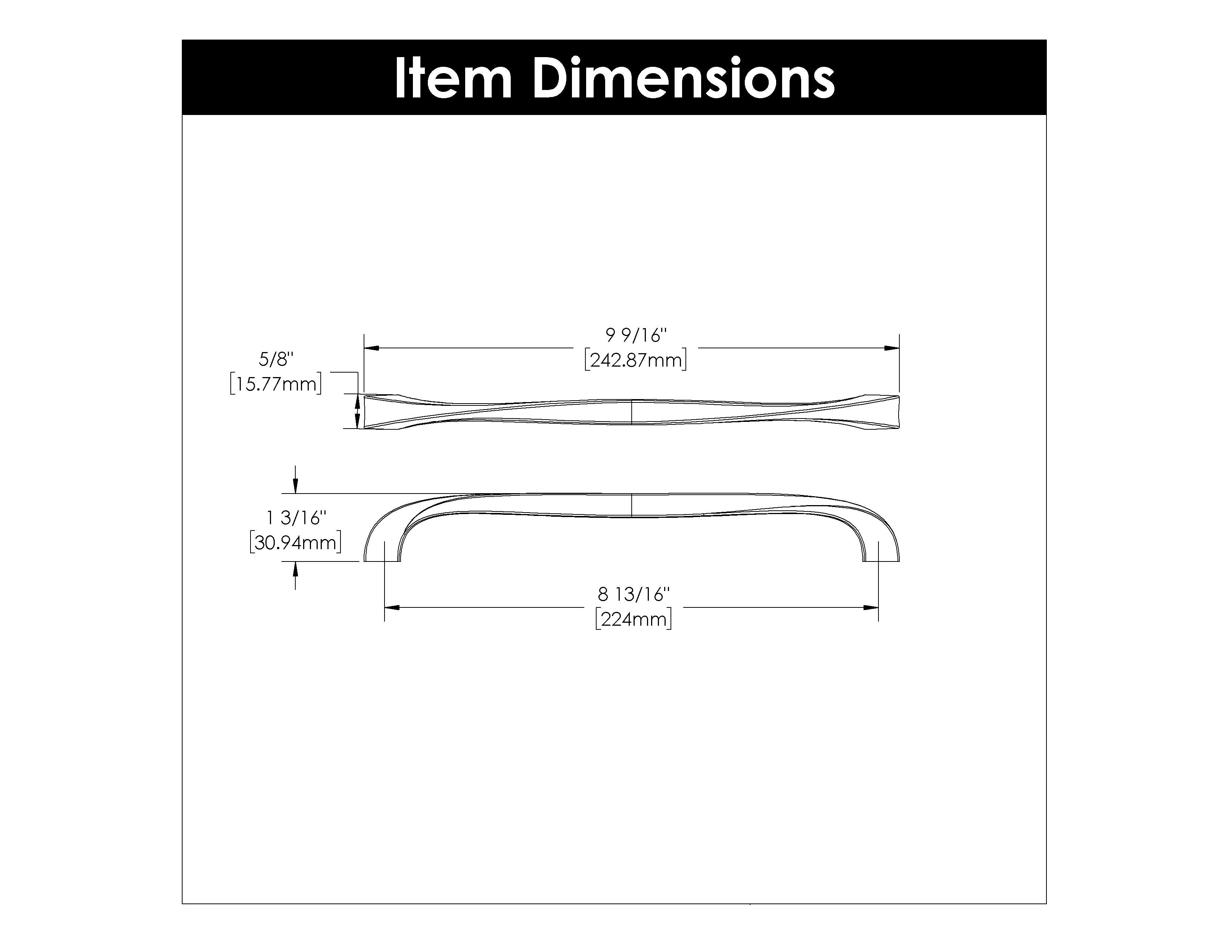 Hickory H076020, 8-13/16 Inch (224mm) Twist Pull