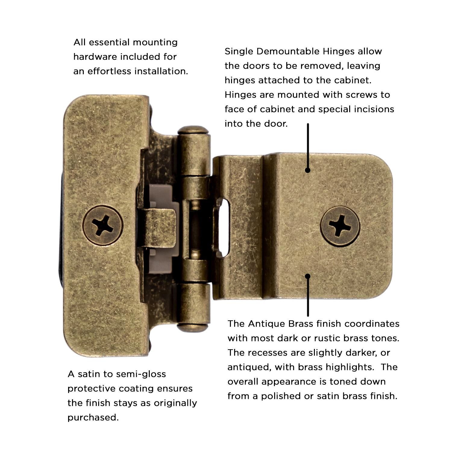 Hickory P5312, Double Demountable Hinge