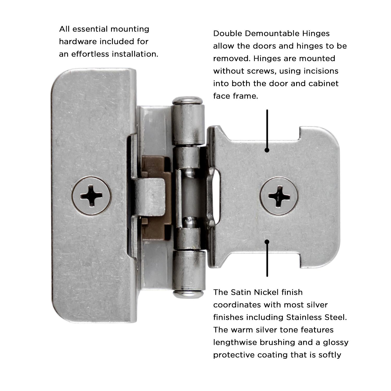 Hickory P5311, Double Demountable Hinge