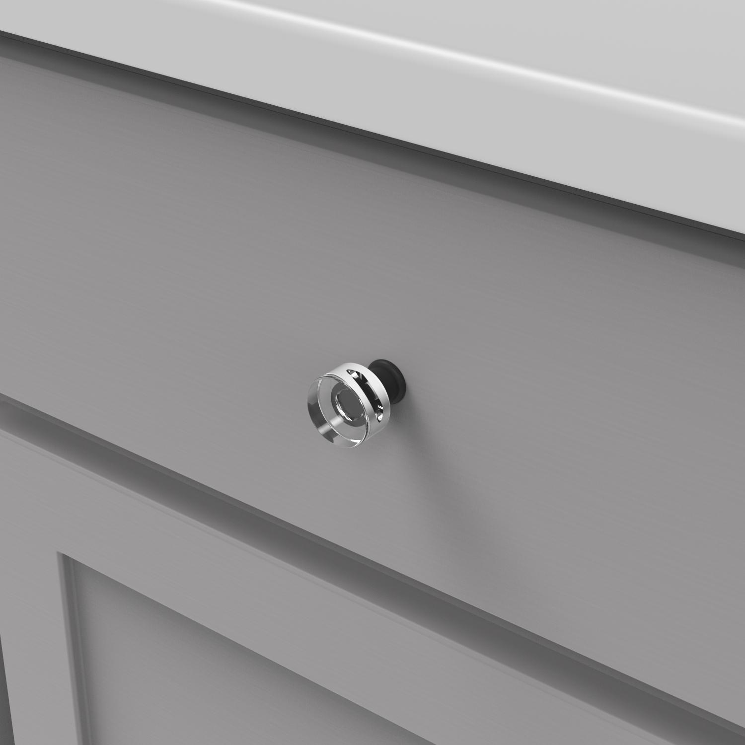 Hickory P3708, 1 Inch Diameter Midway Knob