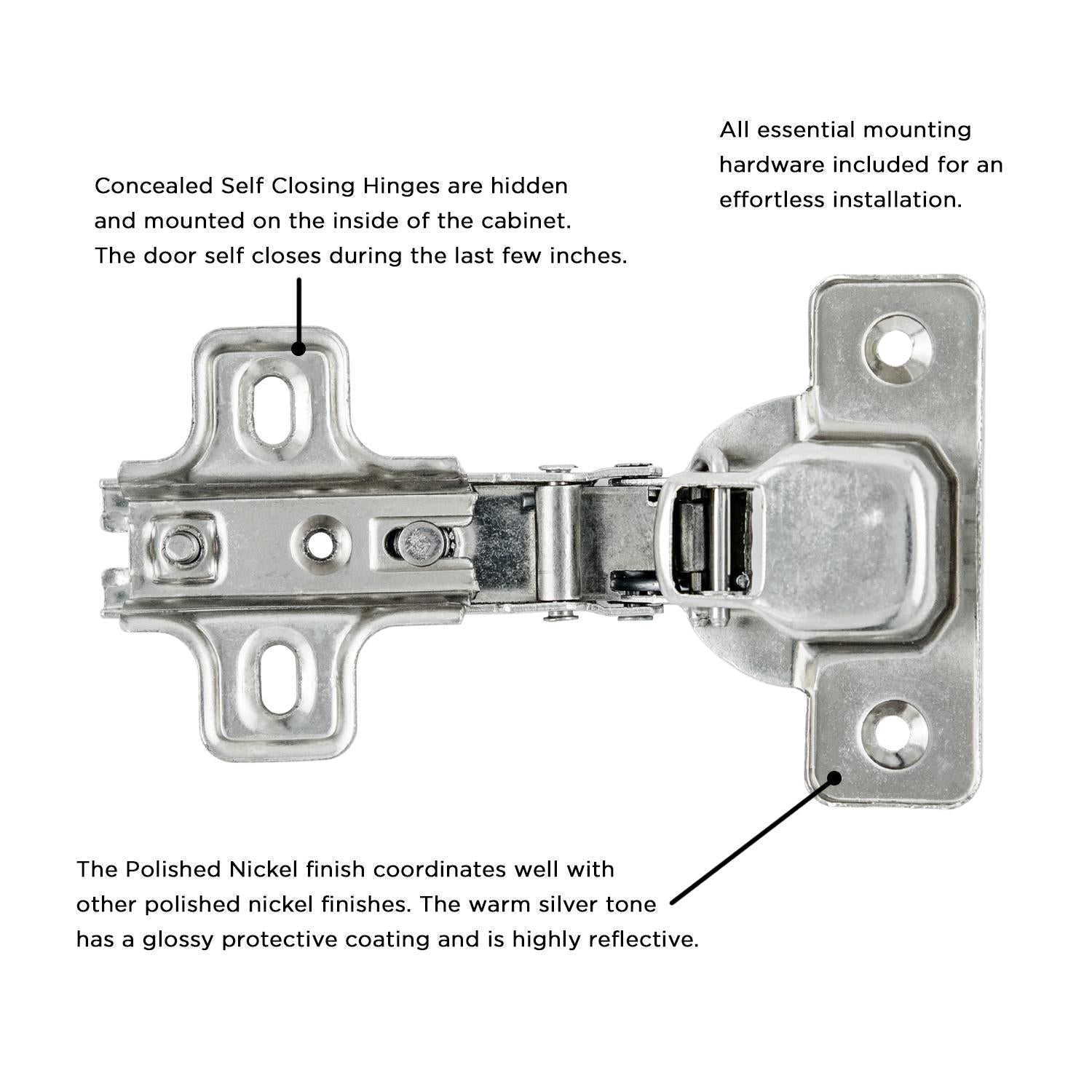Hickory P5105, Concealed Hinges