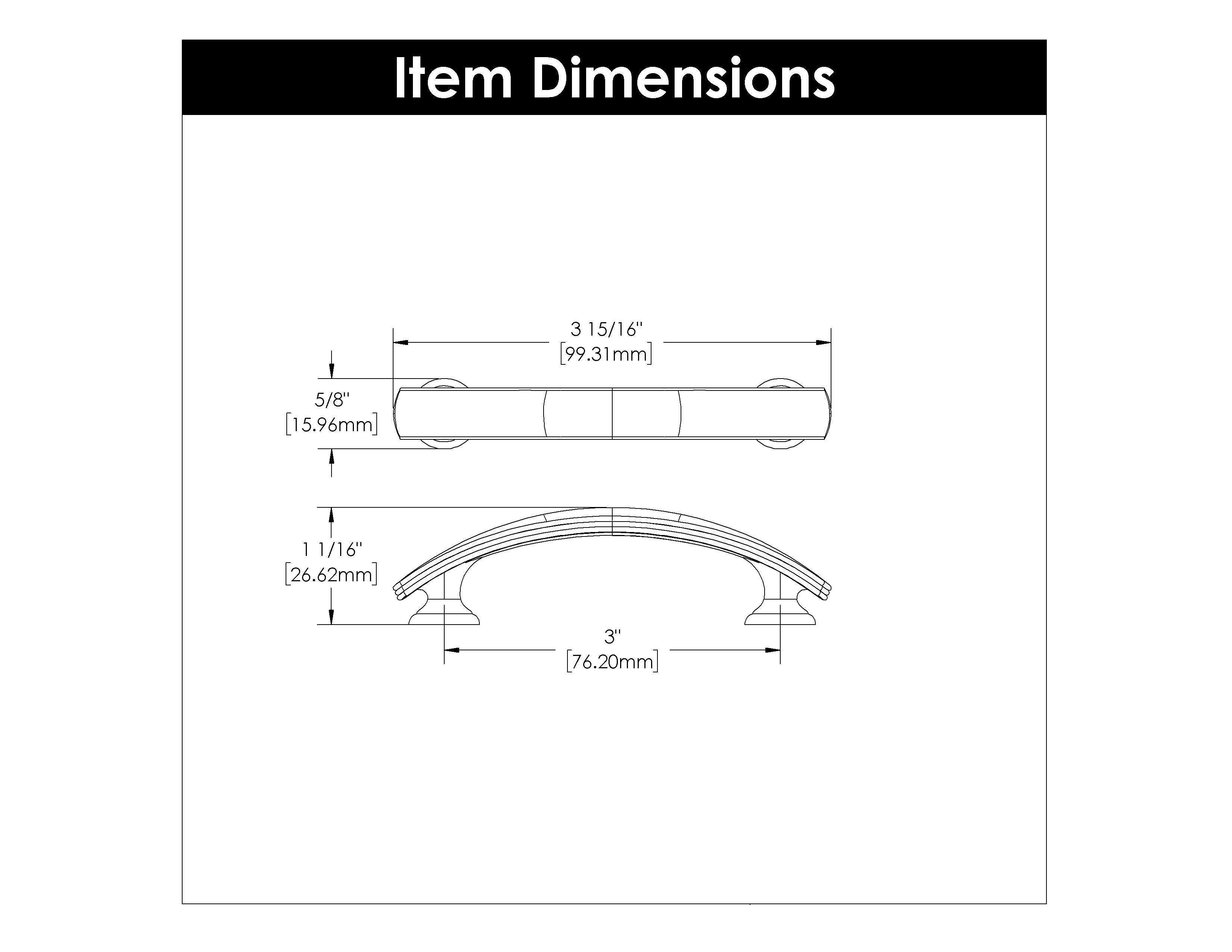 Hickory P2143, 3 InchAmerican Diner Pull