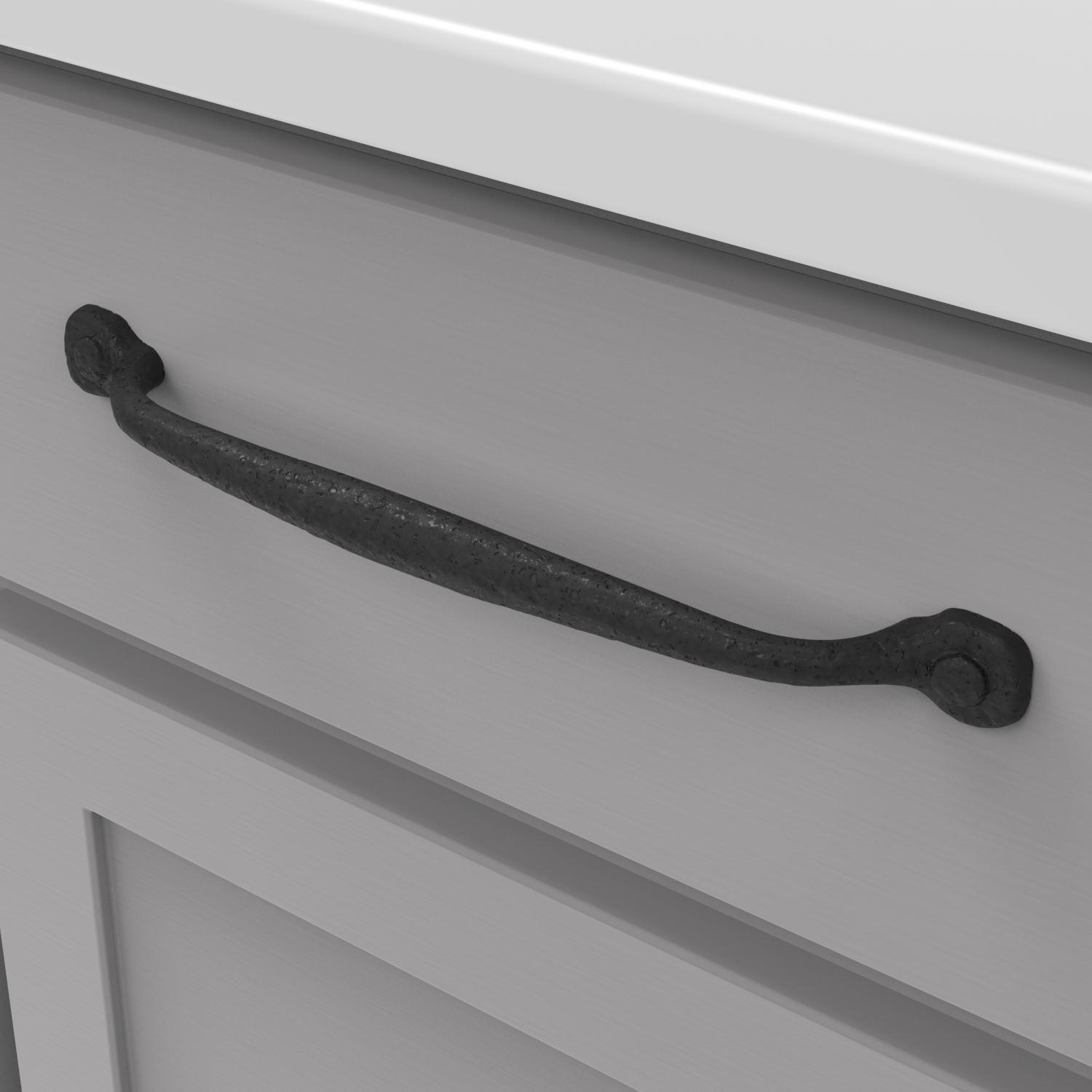 Hickory P2995, 8-13/16 Inch (224mm) Refined Rustic Pull