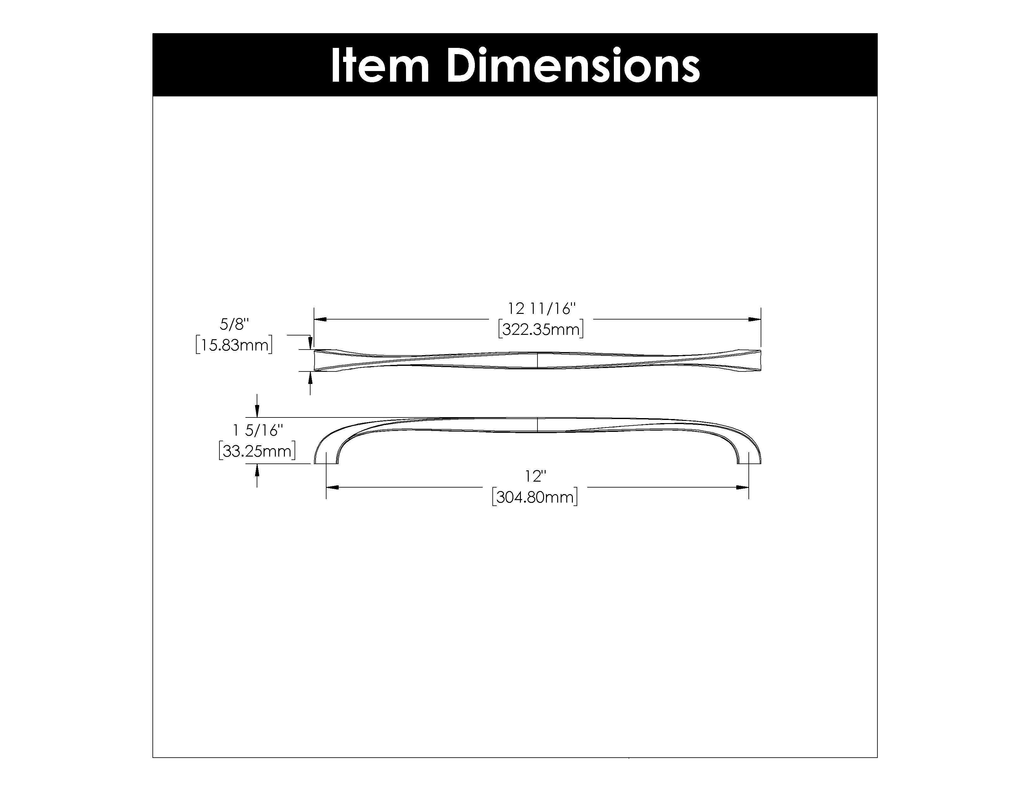 Hickory H076021, 12 InchTwist Pull