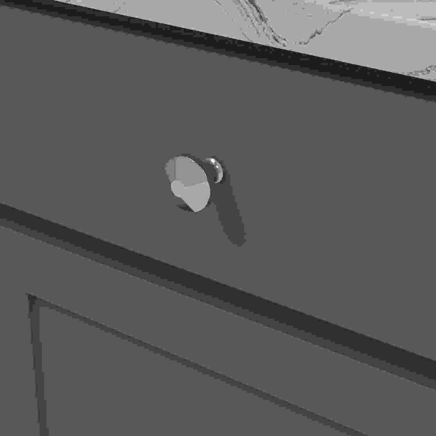 1-3/8 Inch Diameter Facette Round Knob