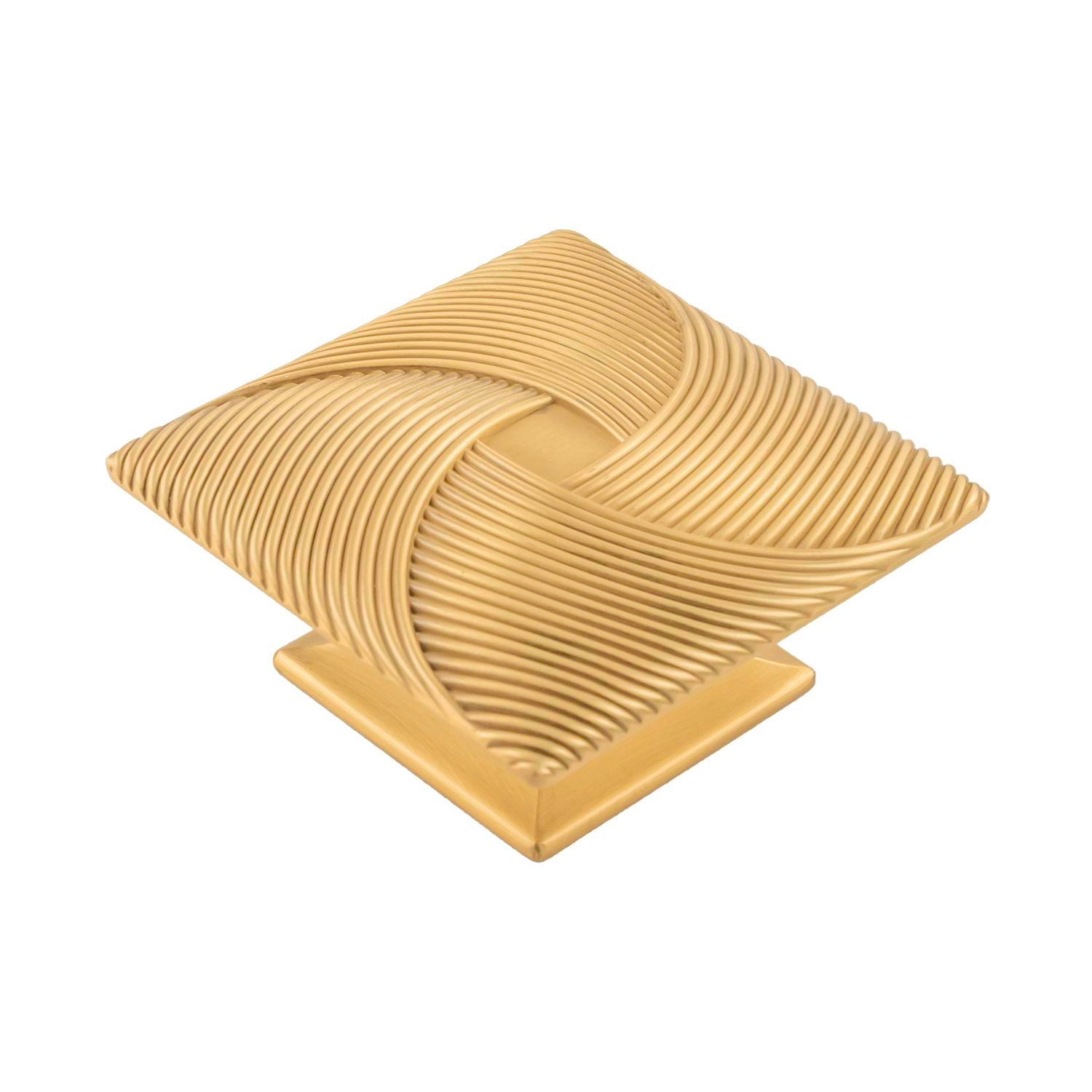 3-1/2 Inch Square Bijou Tempest Square Knob